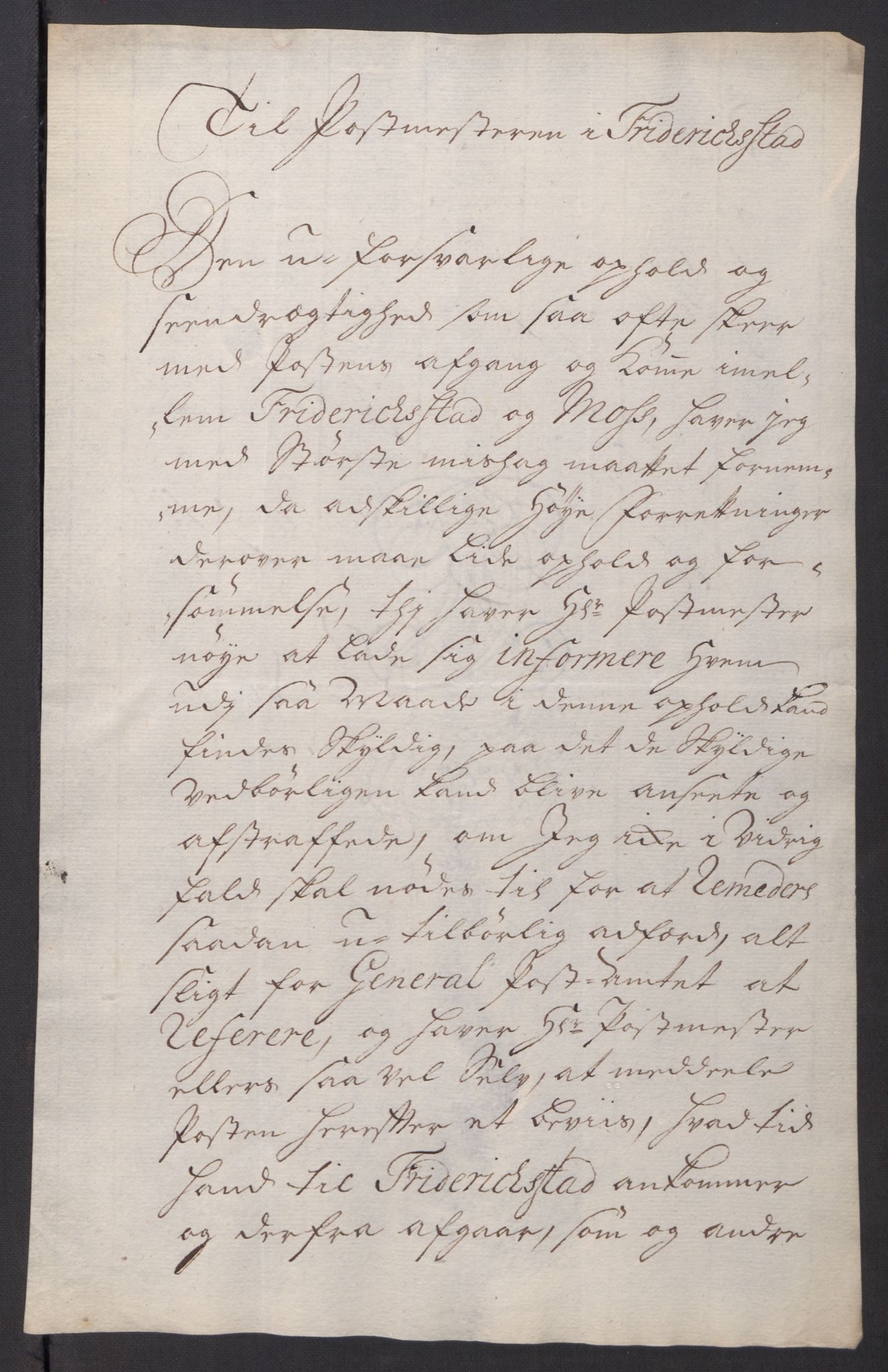 Kommanderende general (KG I) med Det norske krigsdirektorium, AV/RA-EA-5419/D/L0061: Stattholderens, stiftamtmenns og amtmenns brev, 1731-1740, p. 318