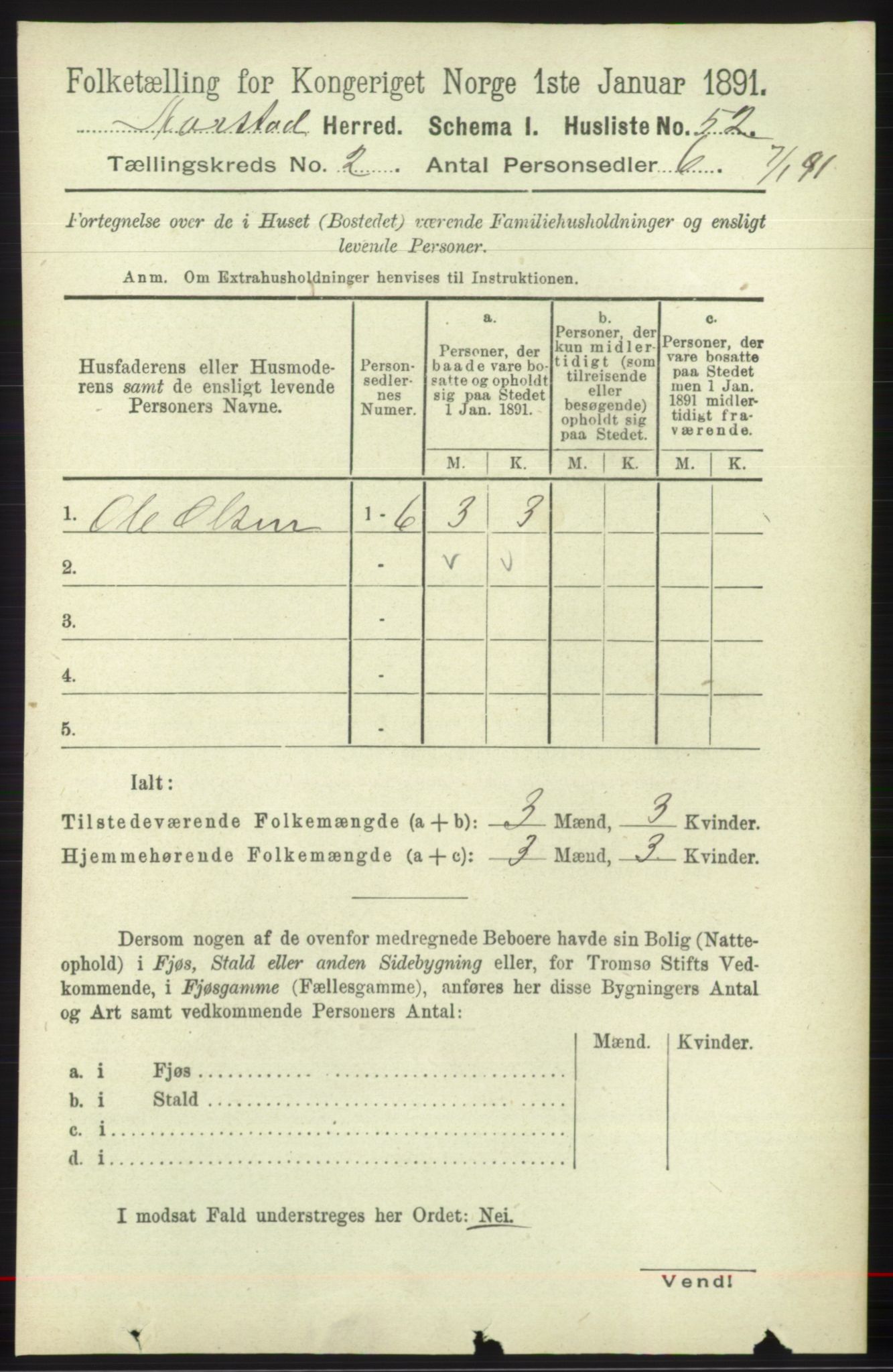 SAB, 1891 Census for 1280 Årstad, 1891, p. 1104