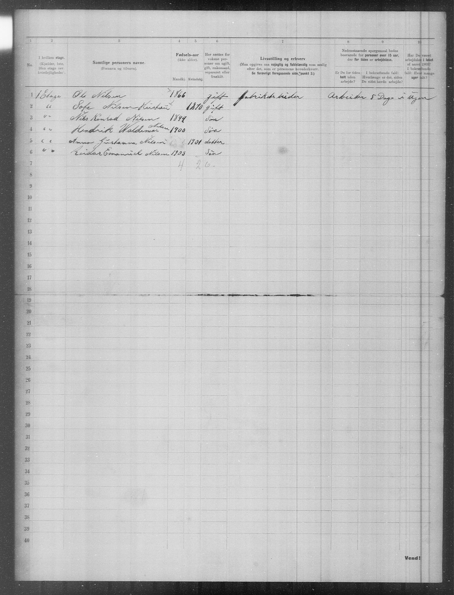 OBA, Municipal Census 1903 for Kristiania, 1903, p. 4853