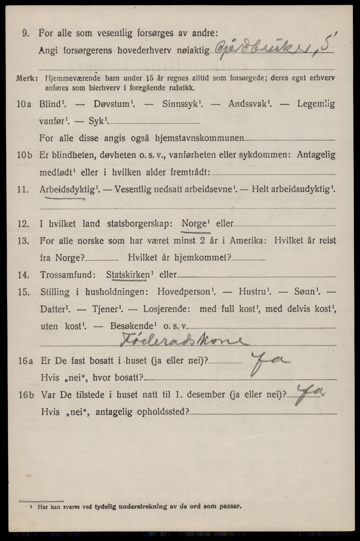 SAST, 1920 census for Håland, 1920, p. 4514