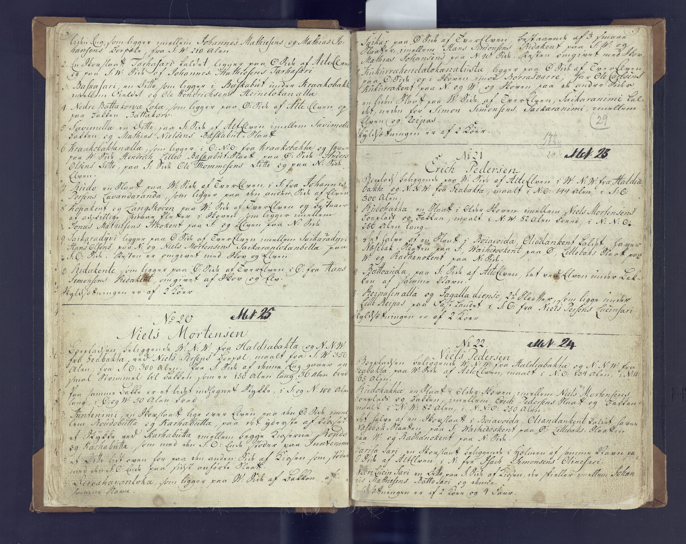 Fylkesmannen i Finnmark, SATØ/S-1120/1Coa/L2882: Landmålerprotokoll (i nærmagasinet/skannet), 1776-1845, p. 18