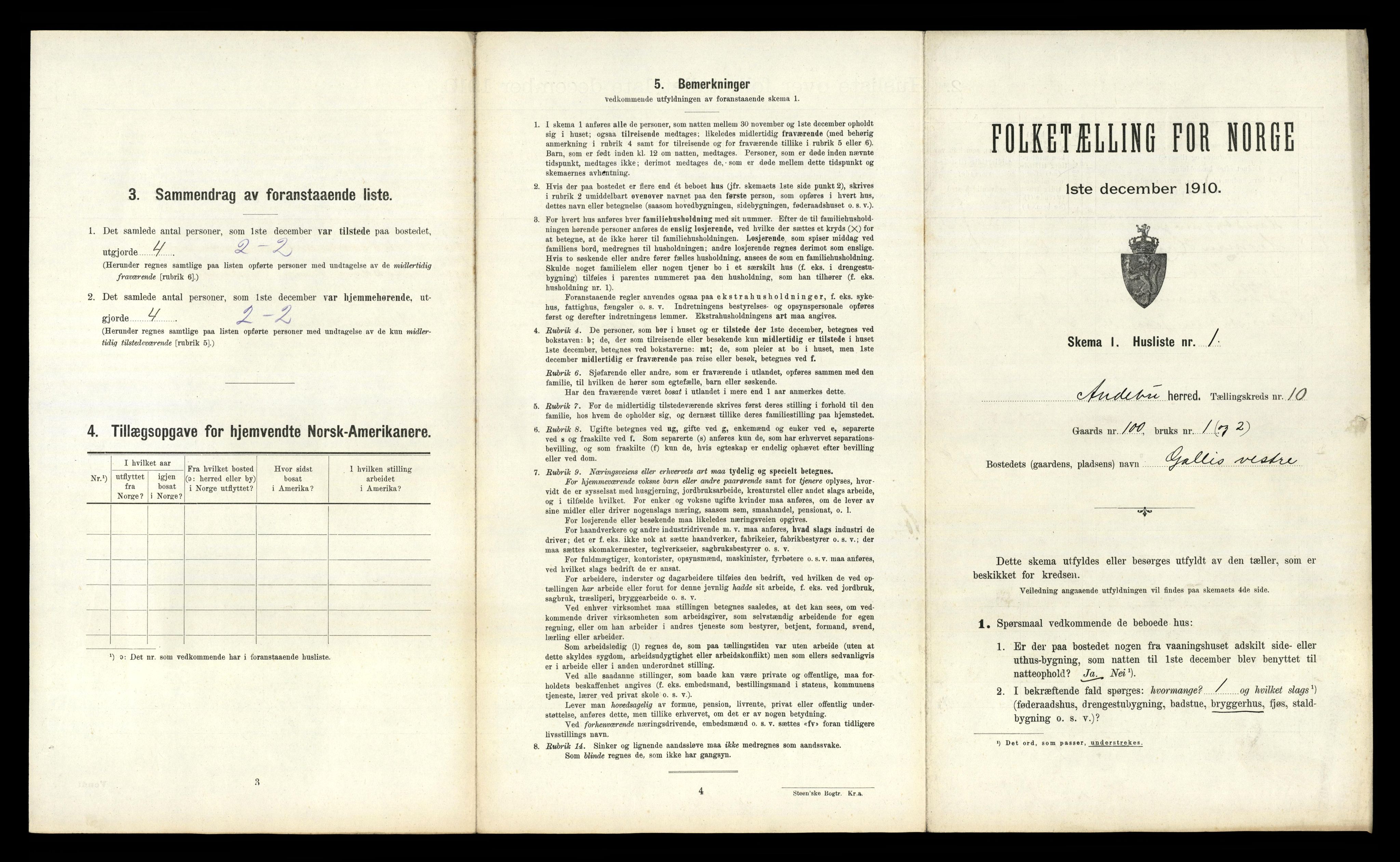 RA, 1910 census for Andebu, 1910, p. 789