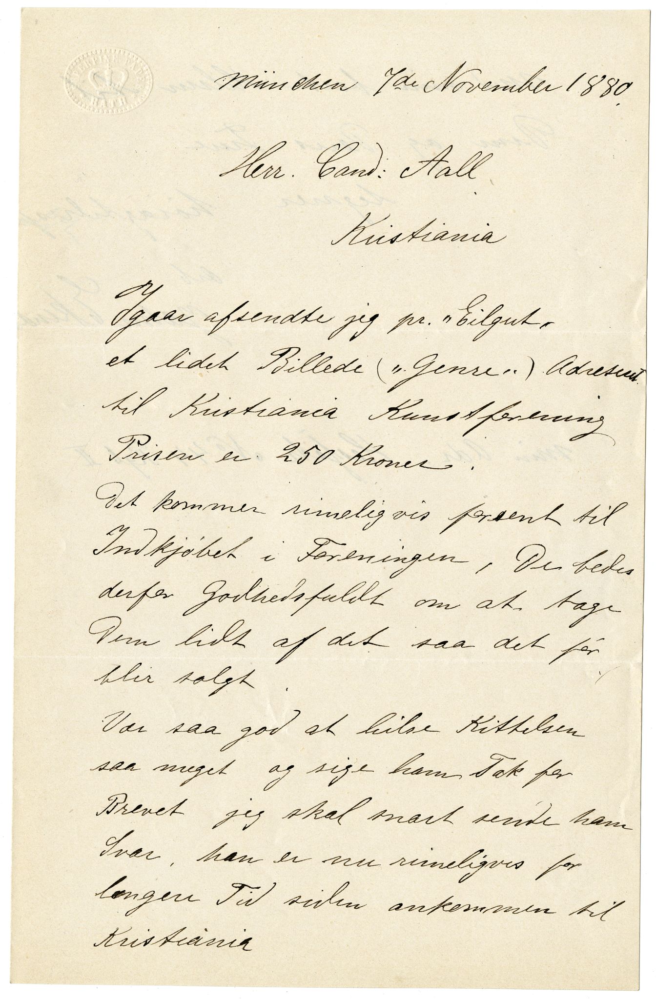 Diderik Maria Aalls brevsamling, NF/Ark-1023/F/L0003: D.M. Aalls brevsamling. D - G, 1797-1889, p. 151