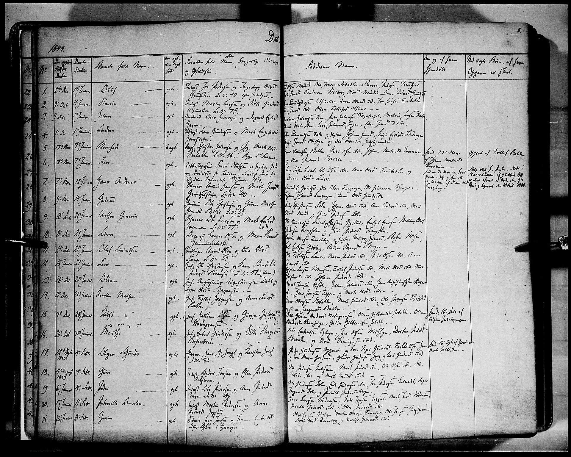 Elverum prestekontor, AV/SAH-PREST-044/H/Ha/Haa/L0009: Parish register (official) no. 9, 1843-1856, p. 8