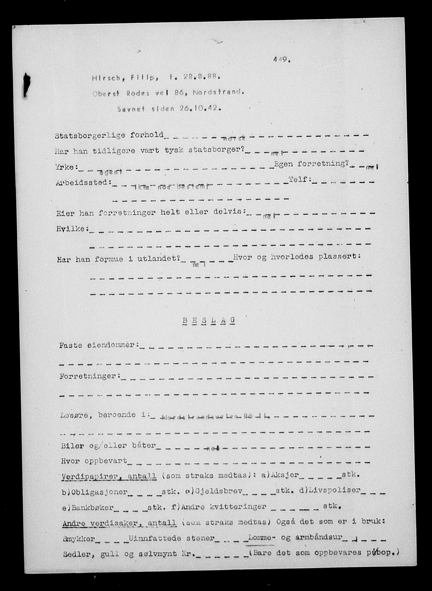 Justisdepartementet, Tilbakeføringskontoret for inndratte formuer, AV/RA-S-1564/H/Hc/Hcc/L0943: --, 1945-1947, p. 490