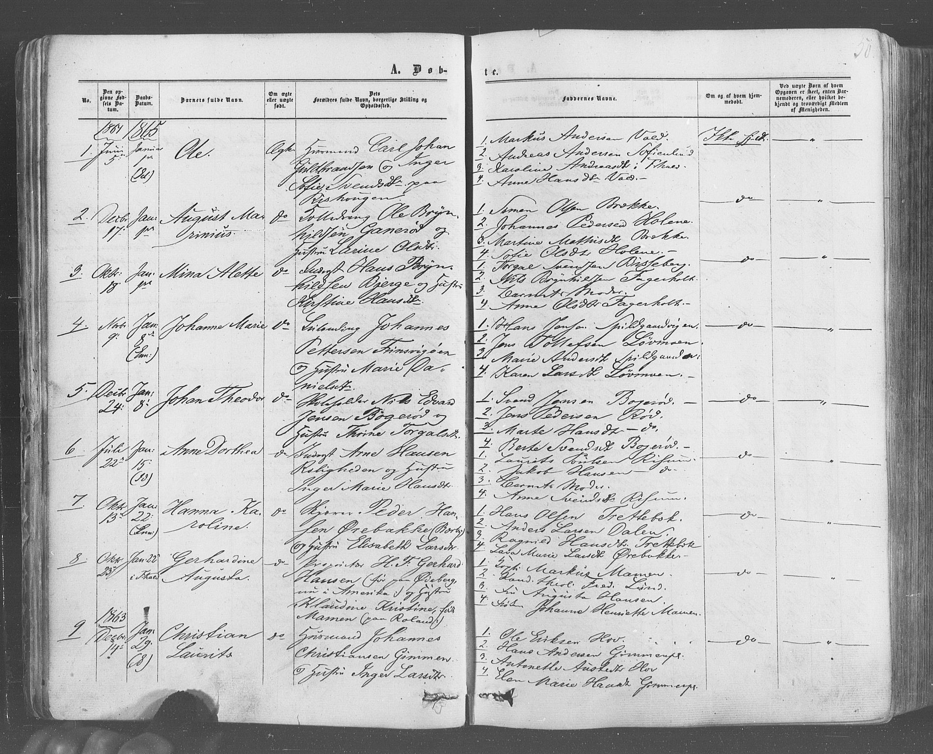Idd prestekontor Kirkebøker, SAO/A-10911/F/Fc/L0005: Parish register (official) no. III 5, 1861-1877, p. 50