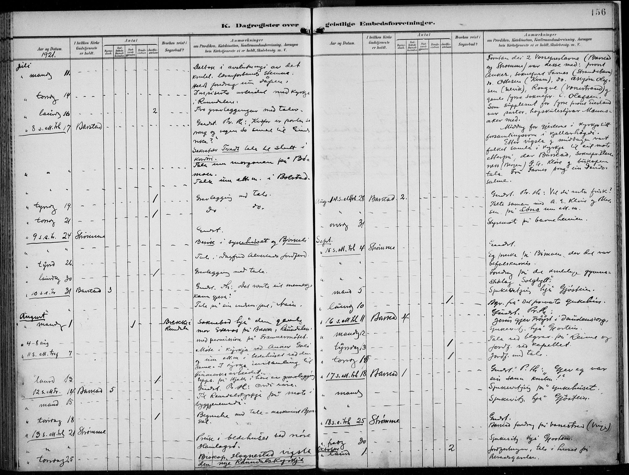 Voss sokneprestembete, AV/SAB-A-79001/H/Haa: Parish register (official) no. F  1, 1898-1926, p. 156