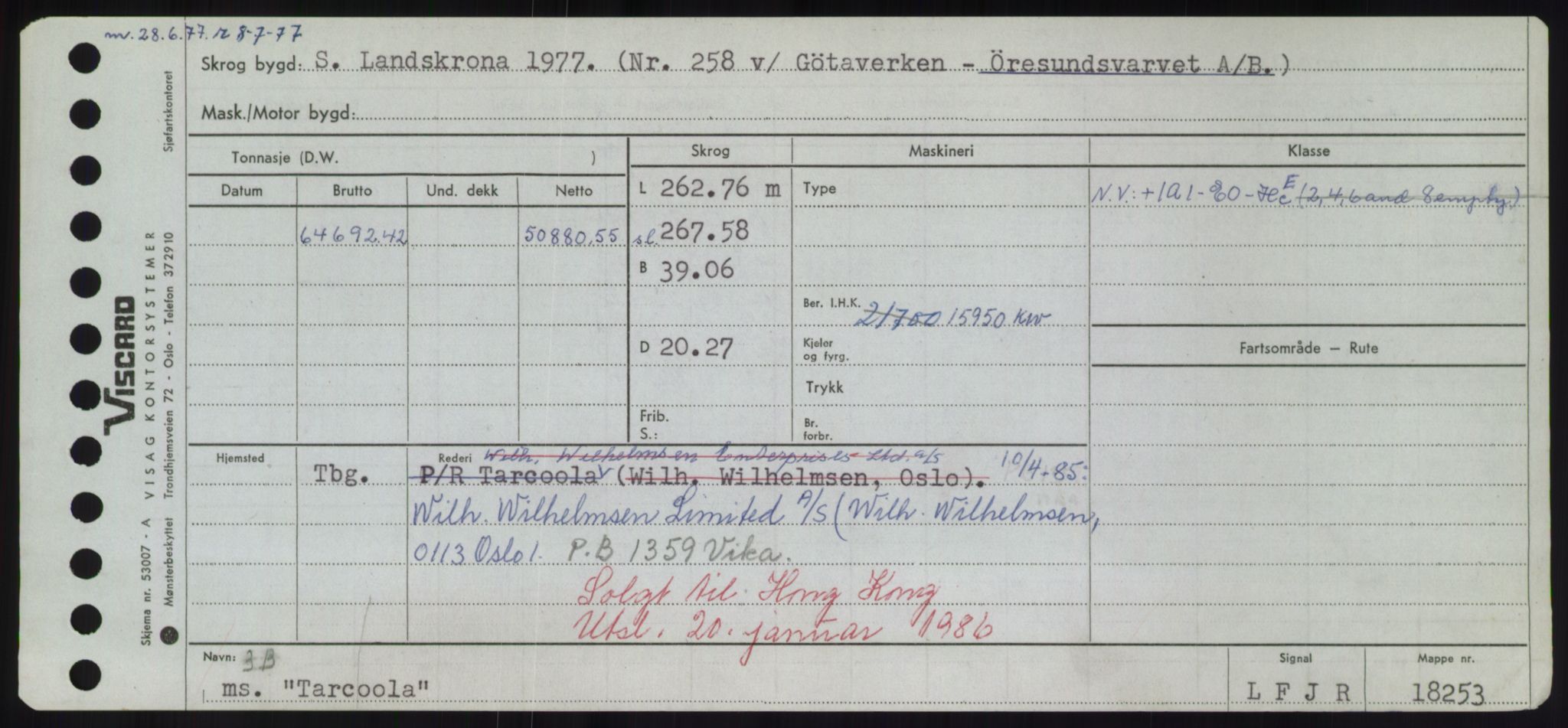 Sjøfartsdirektoratet med forløpere, Skipsmålingen, RA/S-1627/H/Hd/L0038: Fartøy, T-Th, p. 225