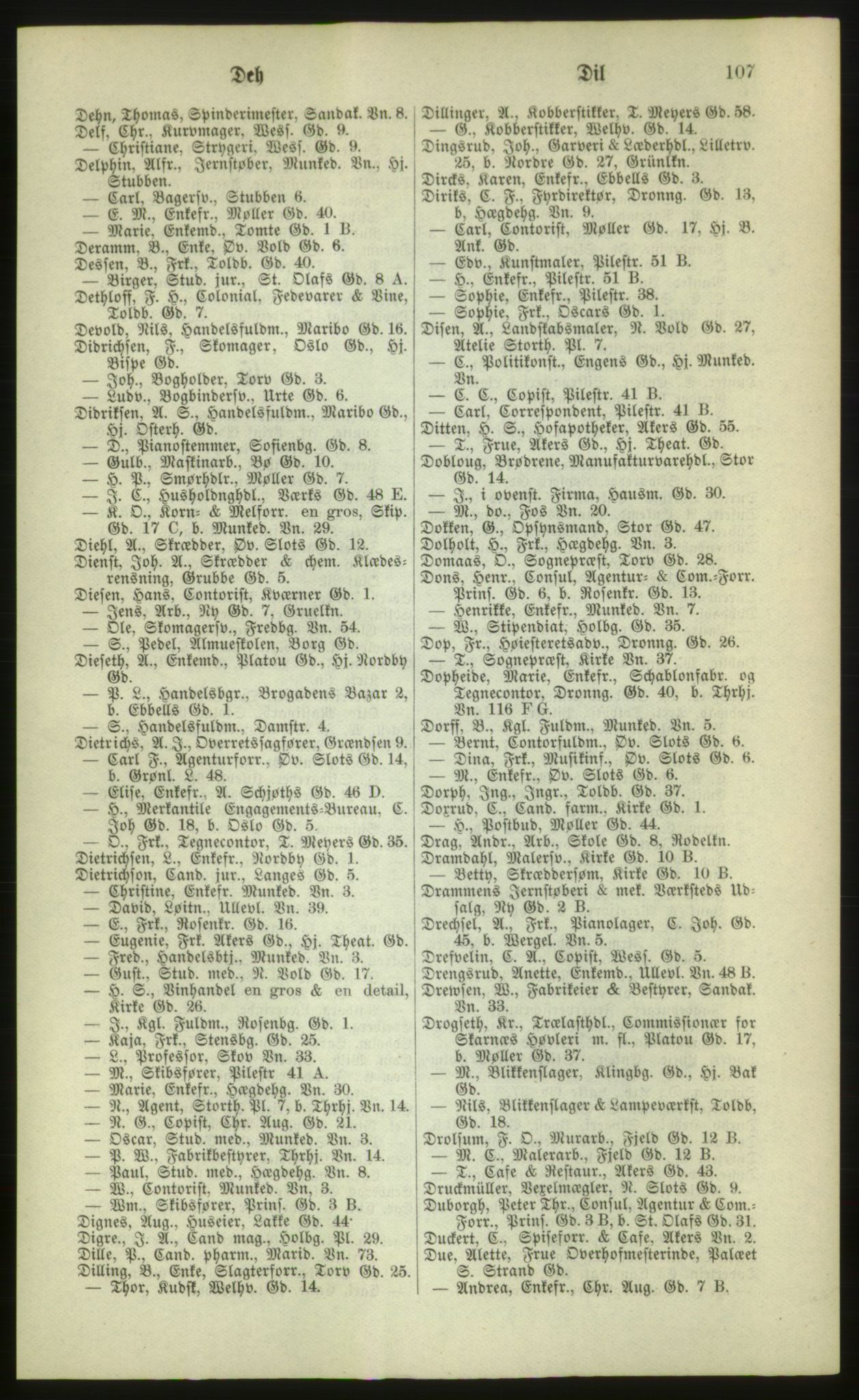 Kristiania/Oslo adressebok, PUBL/-, 1880, p. 107