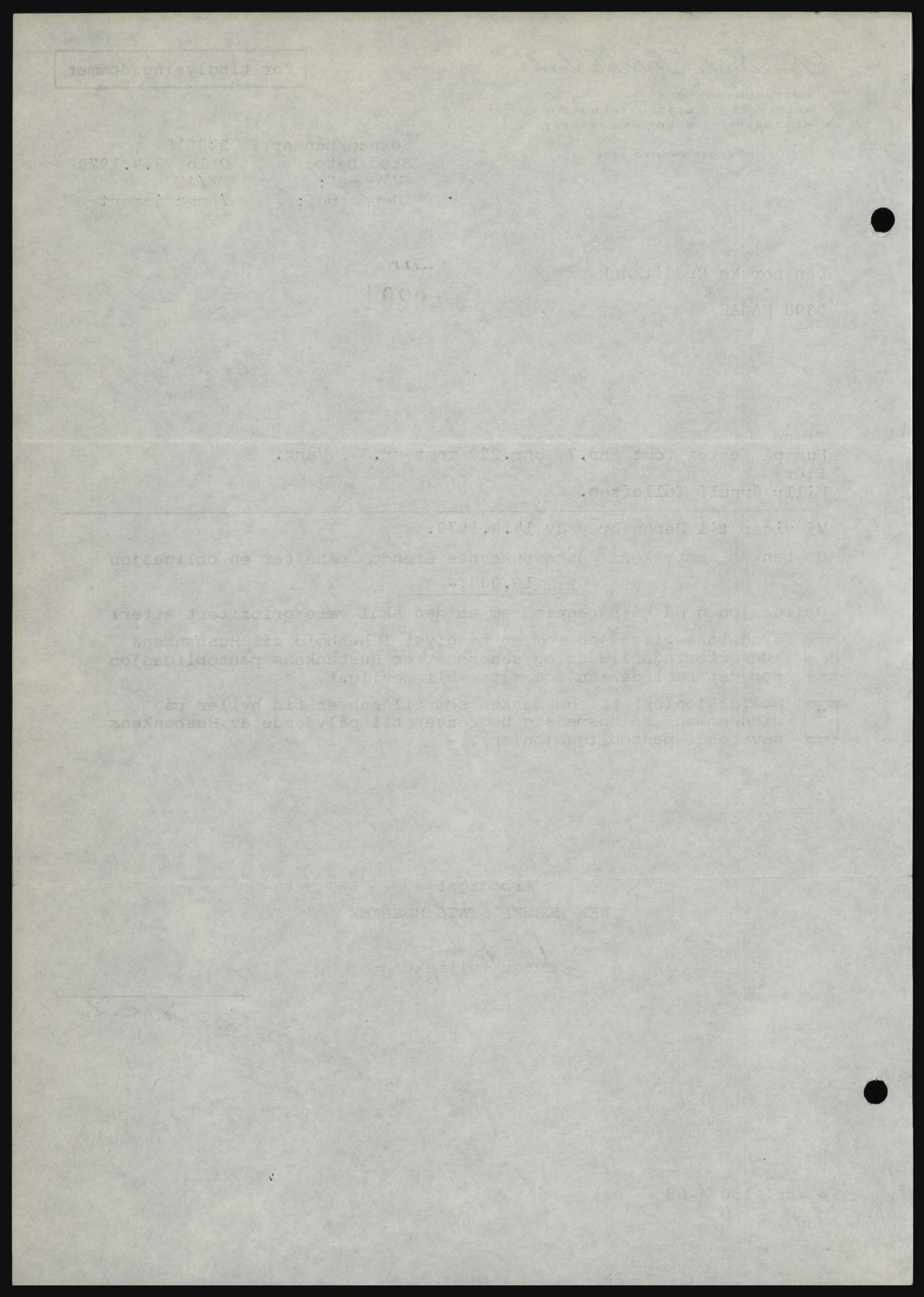 Nord-Hedmark sorenskriveri, SAH/TING-012/H/Hc/L0033: Mortgage book no. 33, 1970-1970, Diary no: : 2184/1970