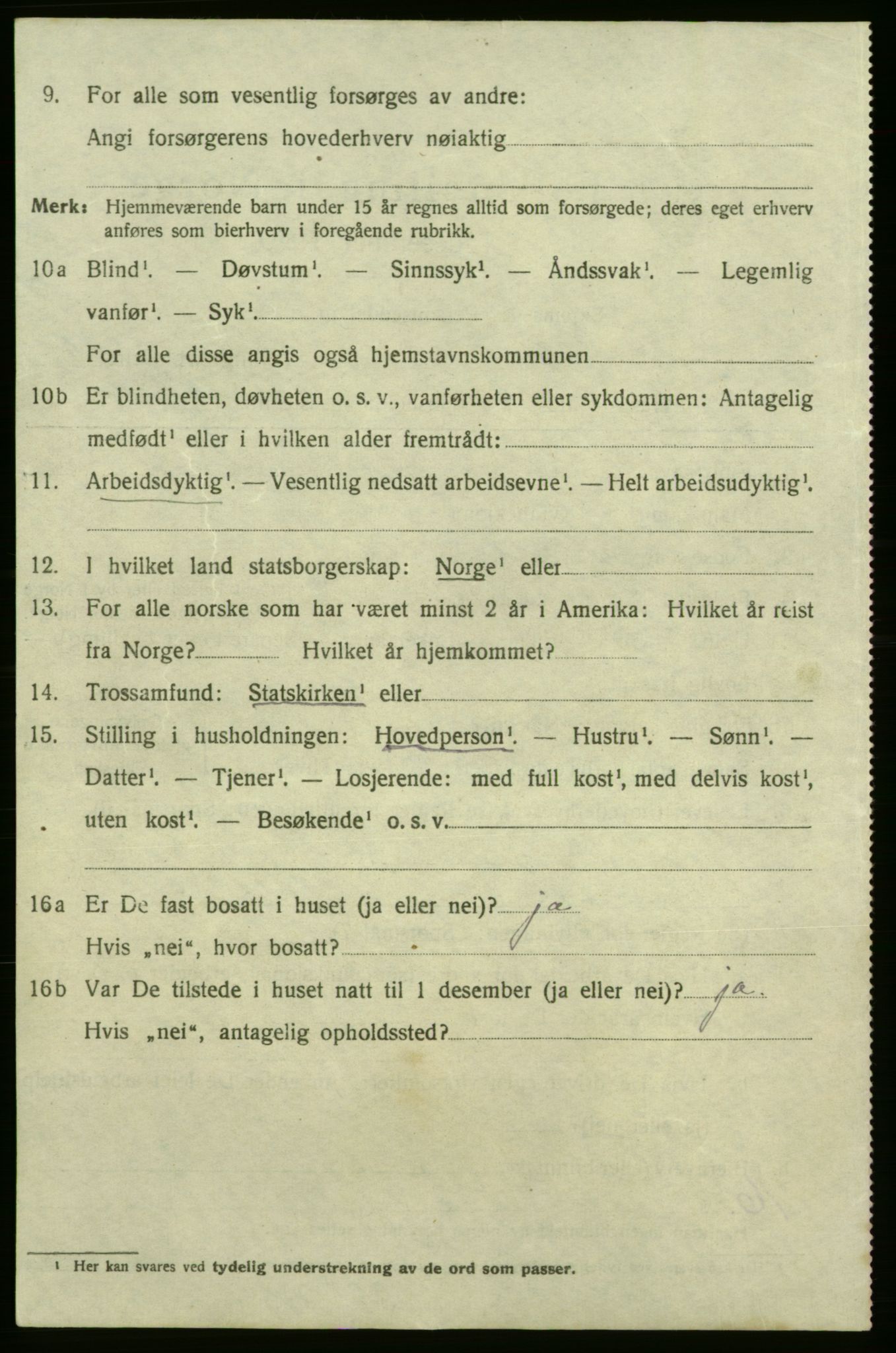 SAO, 1920 census for Fredrikshald, 1920, p. 12813