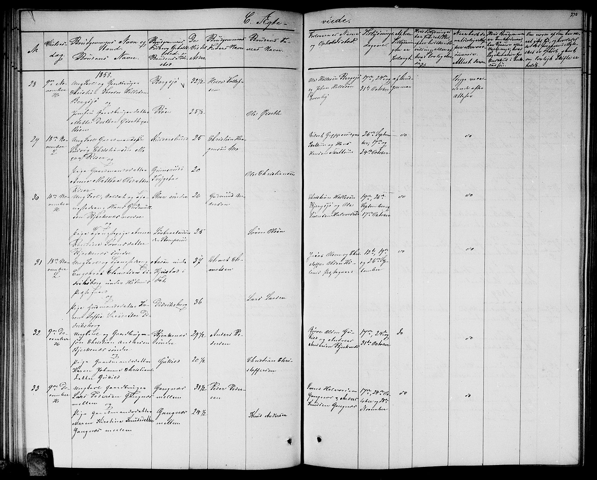 Høland prestekontor Kirkebøker, AV/SAO-A-10346a/G/Ga/L0004: Parish register (copy) no. I 4, 1854-1862, p. 270