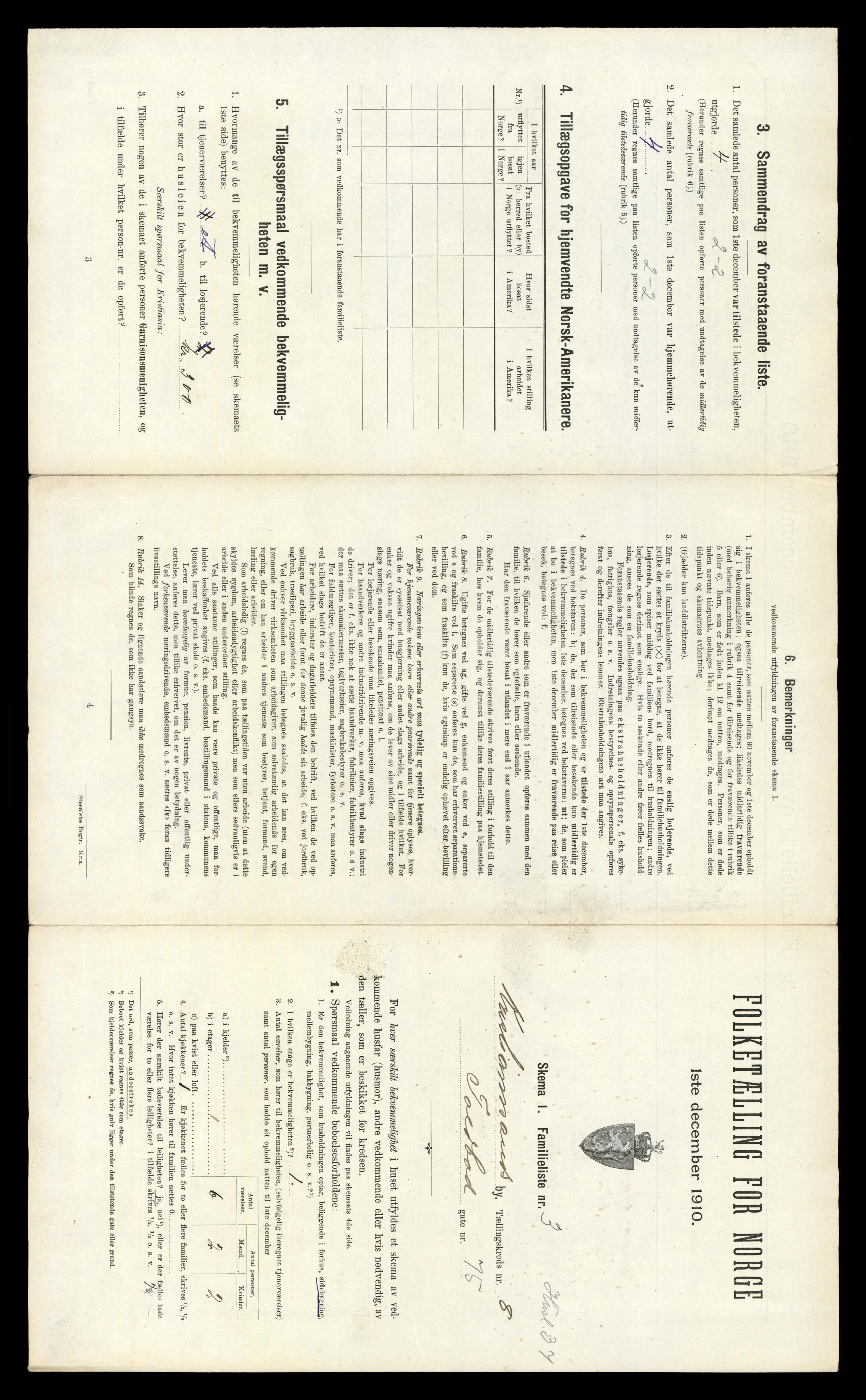 RA, 1910 census for Kristiansand, 1910, p. 1978