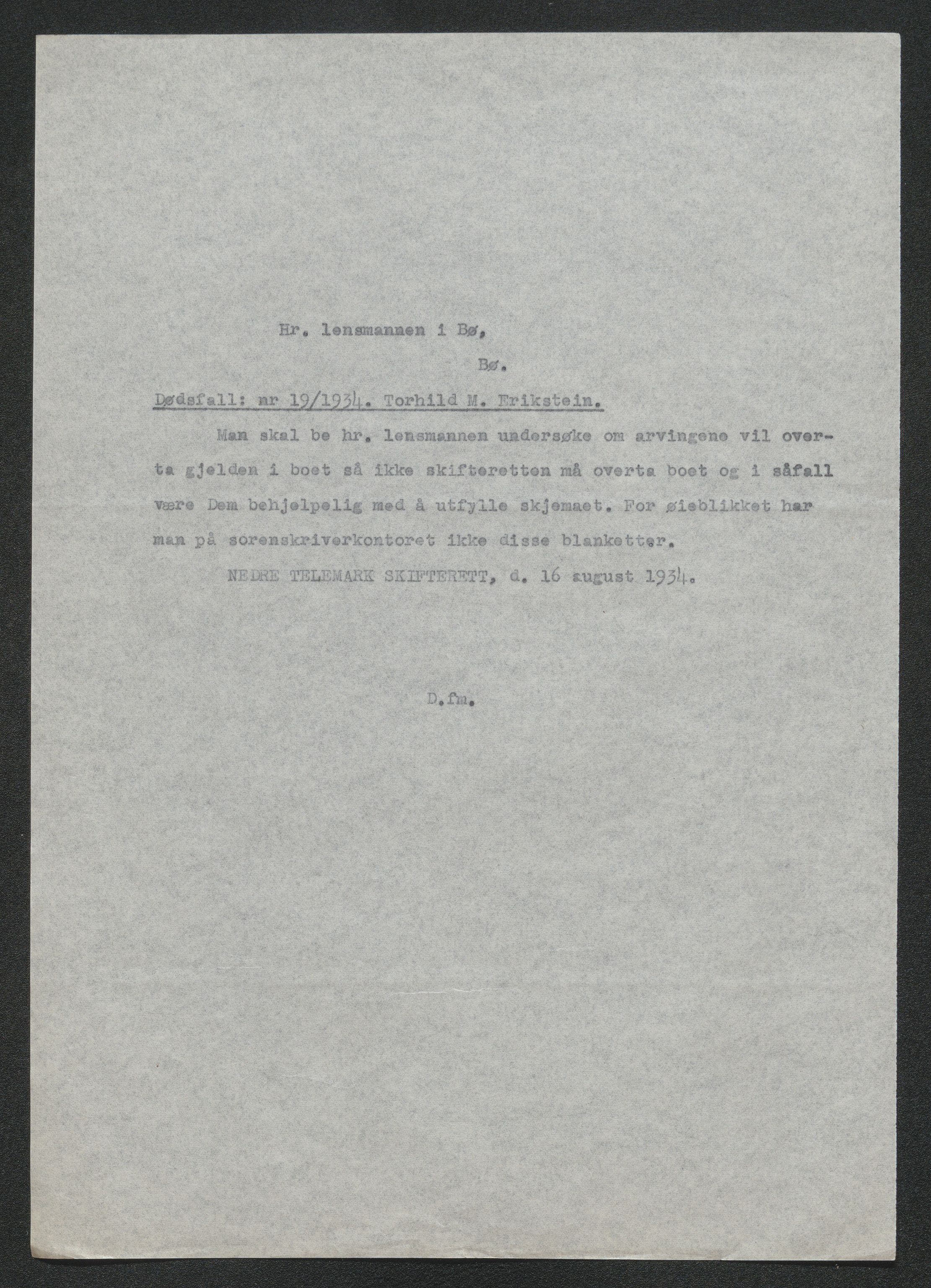 Nedre Telemark sorenskriveri, SAKO/A-135/H/Ha/Hab/L0008: Dødsfallsfortegnelser
, 1931-1935, p. 1202