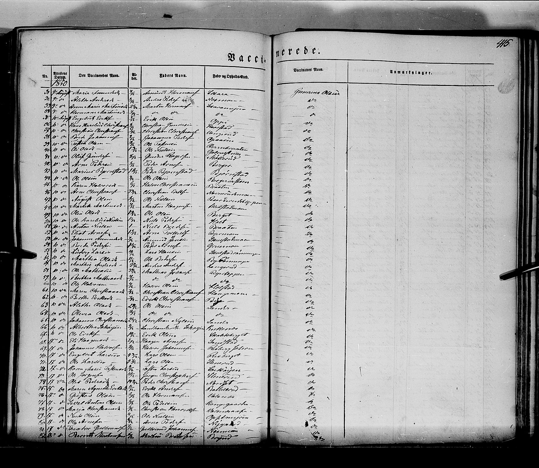 Grue prestekontor, SAH/PREST-036/H/Ha/Haa/L0008: Parish register (official) no. 8, 1847-1858, p. 415