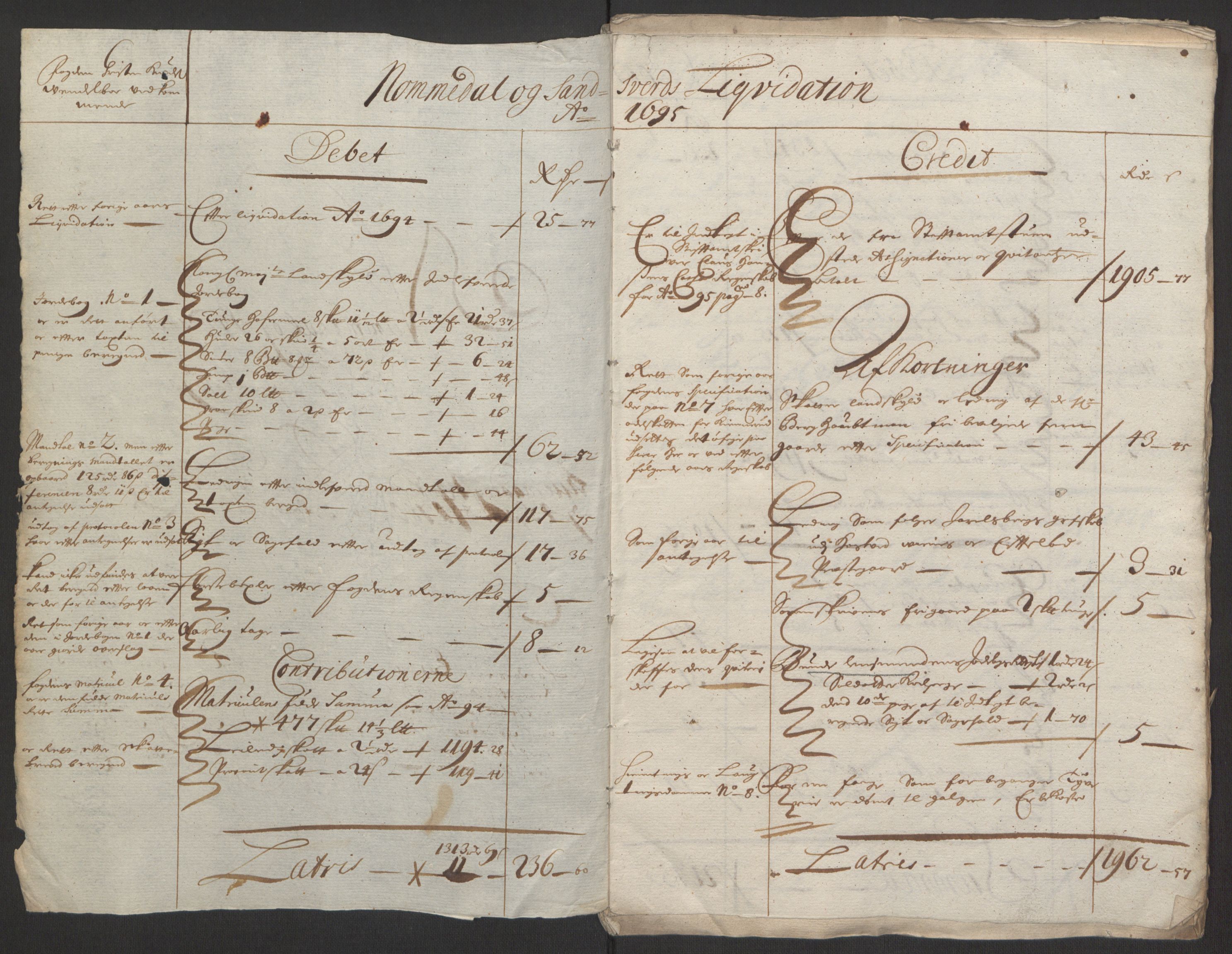 Rentekammeret inntil 1814, Reviderte regnskaper, Fogderegnskap, RA/EA-4092/R24/L1575: Fogderegnskap Numedal og Sandsvær, 1692-1695, p. 40