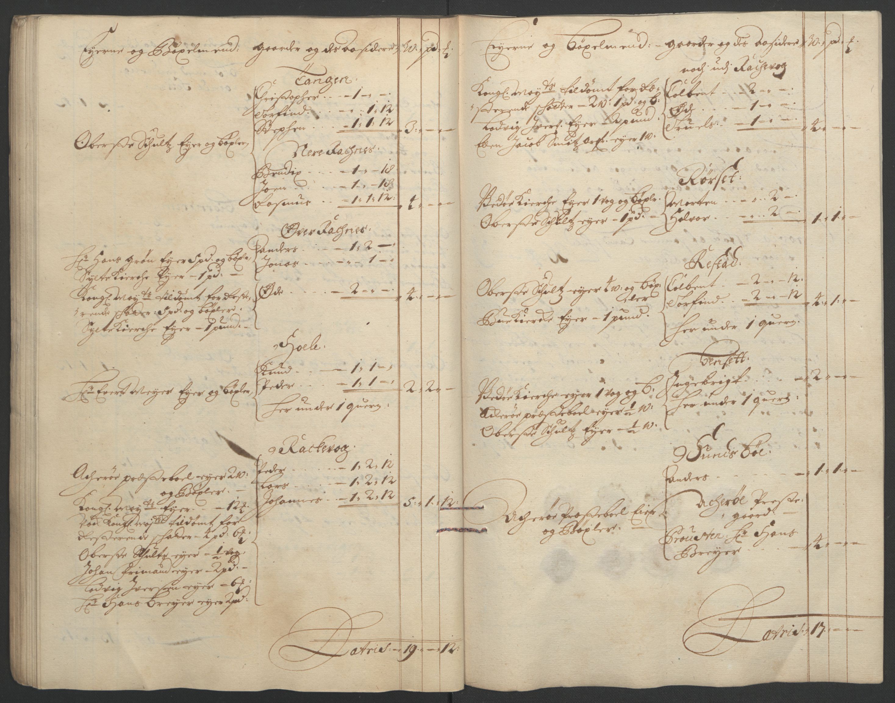 Rentekammeret inntil 1814, Reviderte regnskaper, Fogderegnskap, AV/RA-EA-4092/R55/L3652: Fogderegnskap Romsdal, 1695-1696, p. 212