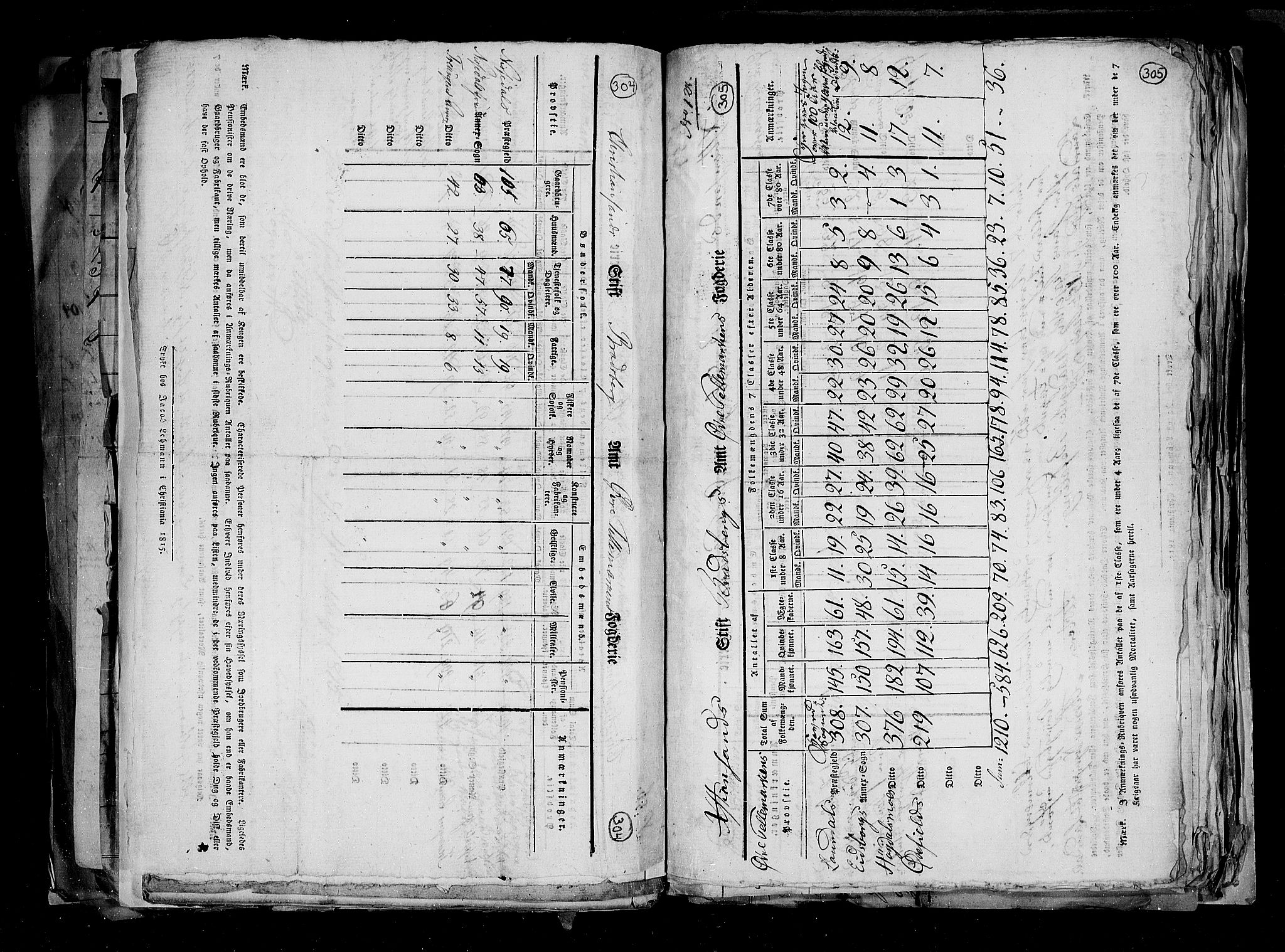 RA, Census 1815, vol. 1: Akershus stift and Kristiansand stift, 1815, p. 221