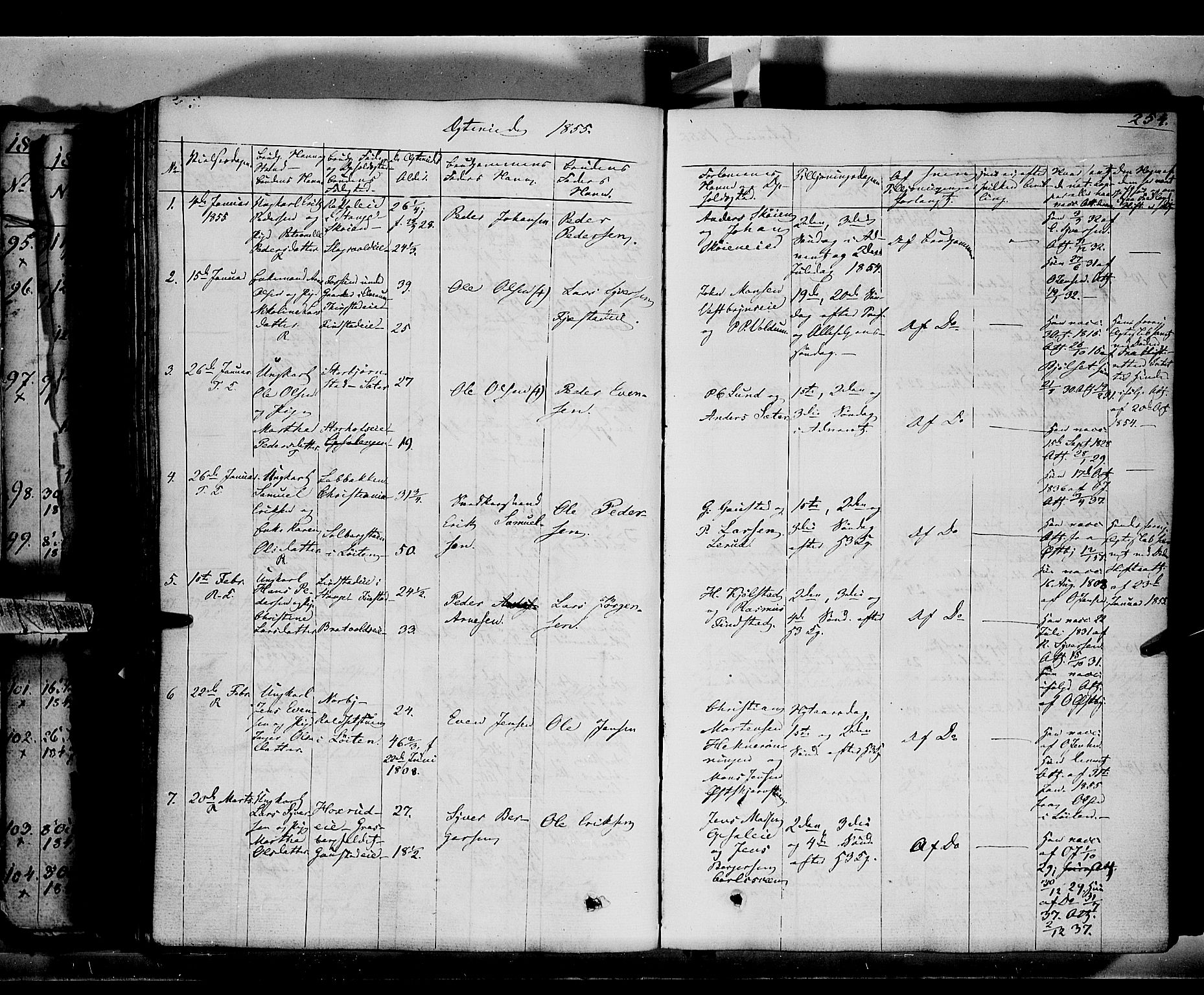 Romedal prestekontor, SAH/PREST-004/K/L0004: Parish register (official) no. 4, 1847-1861, p. 254