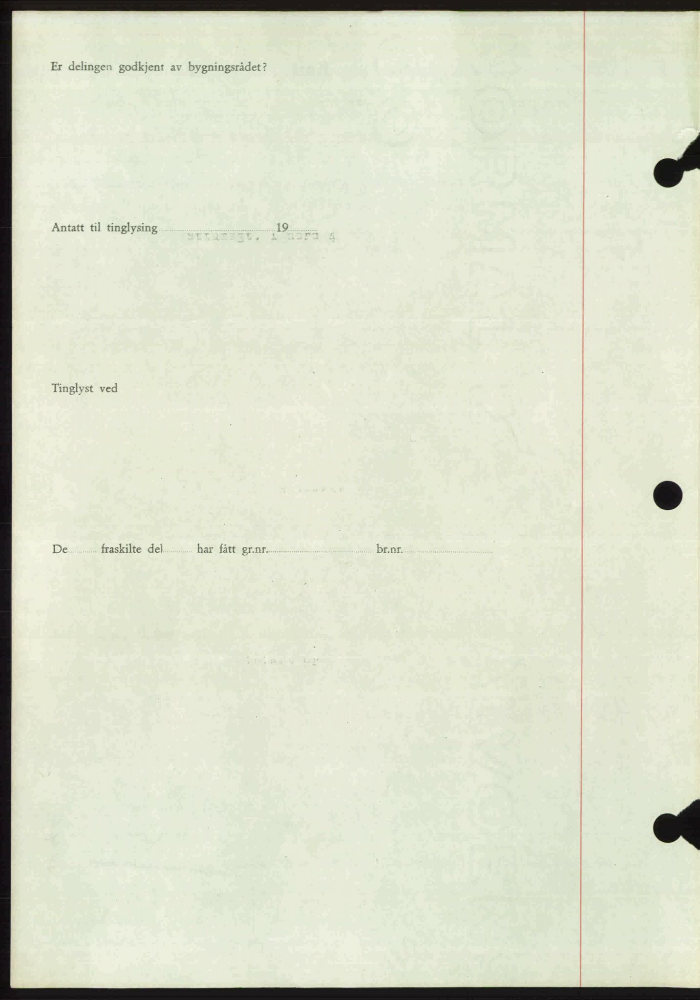 Toten tingrett, SAH/TING-006/H/Hb/Hbc/L0020: Mortgage book no. Hbc-20, 1948-1948, Diary no: : 2519/1948