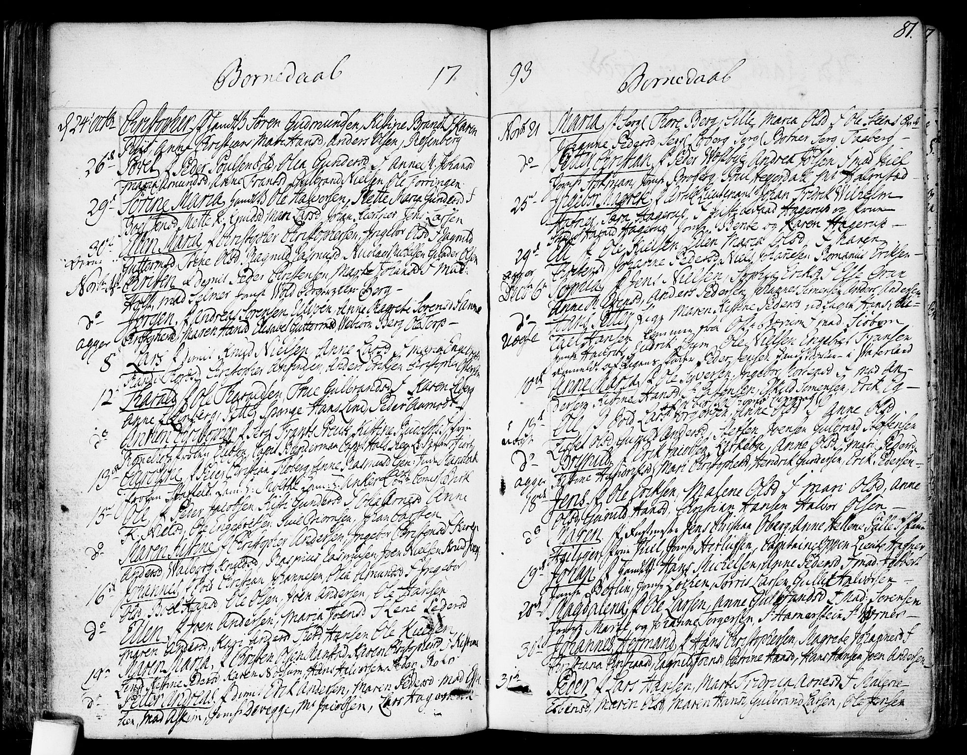 Garnisonsmenigheten Kirkebøker, AV/SAO-A-10846/F/Fa/L0003: Parish register (official) no. 3, 1777-1809, p. 81