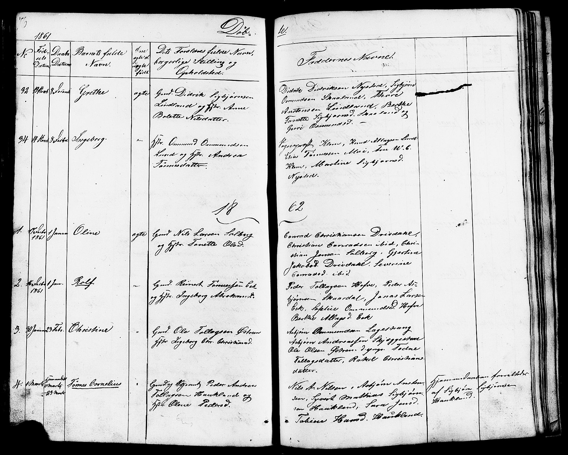 Lund sokneprestkontor, AV/SAST-A-101809/S07/L0003: Parish register (copy) no. B 3, 1848-1885, p. 76