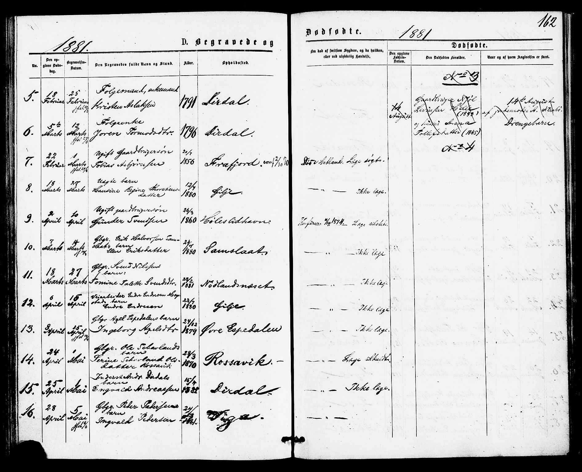 Høgsfjord sokneprestkontor, AV/SAST-A-101624/H/Ha/Haa/L0004: Parish register (official) no. A 4, 1876-1884, p. 162