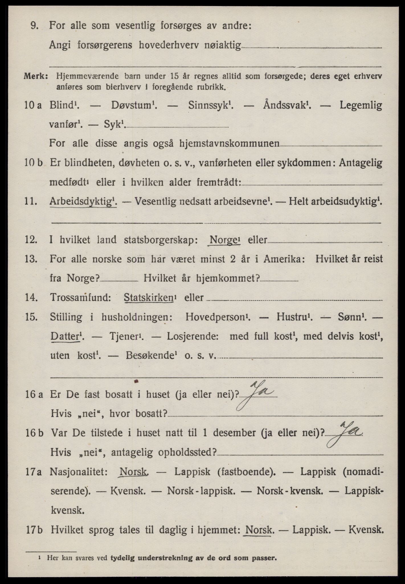 SAT, 1920 census for Oppdal, 1920, p. 5286