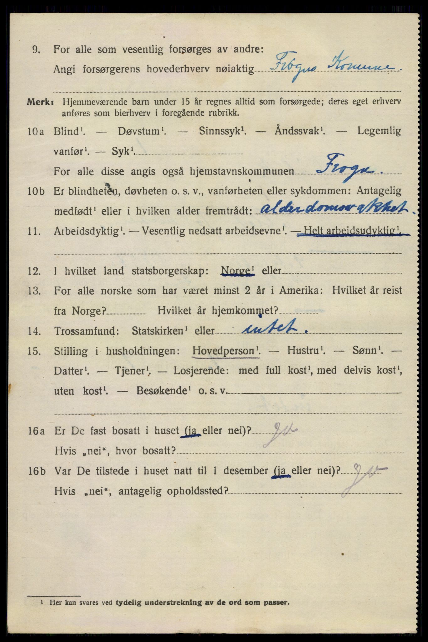 SAO, 1920 census for Drøbak, 1920, p. 4506