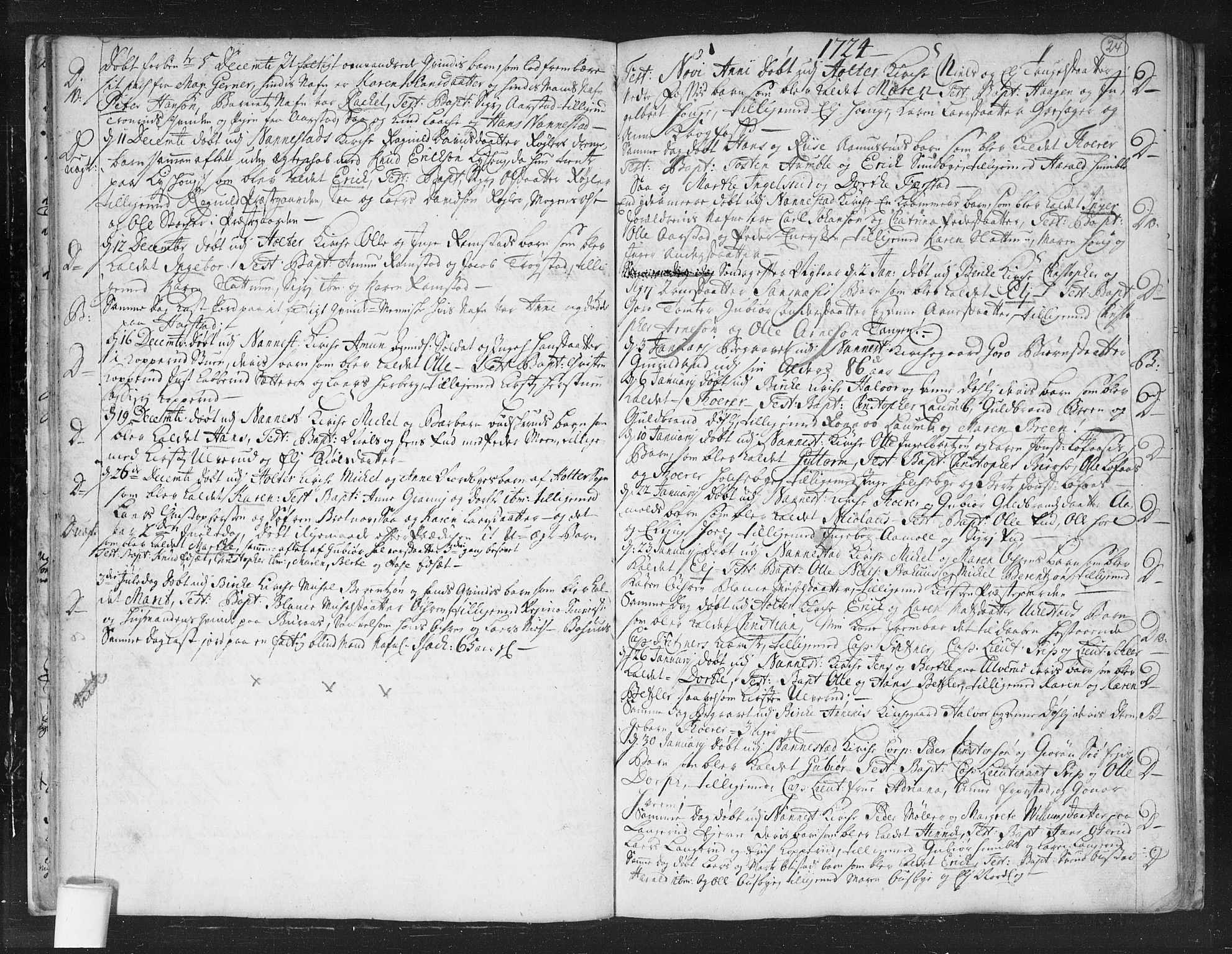 Nannestad prestekontor Kirkebøker, SAO/A-10414a/F/Fa/L0003: Parish register (official) no. I 3, 1716-1729, p. 24