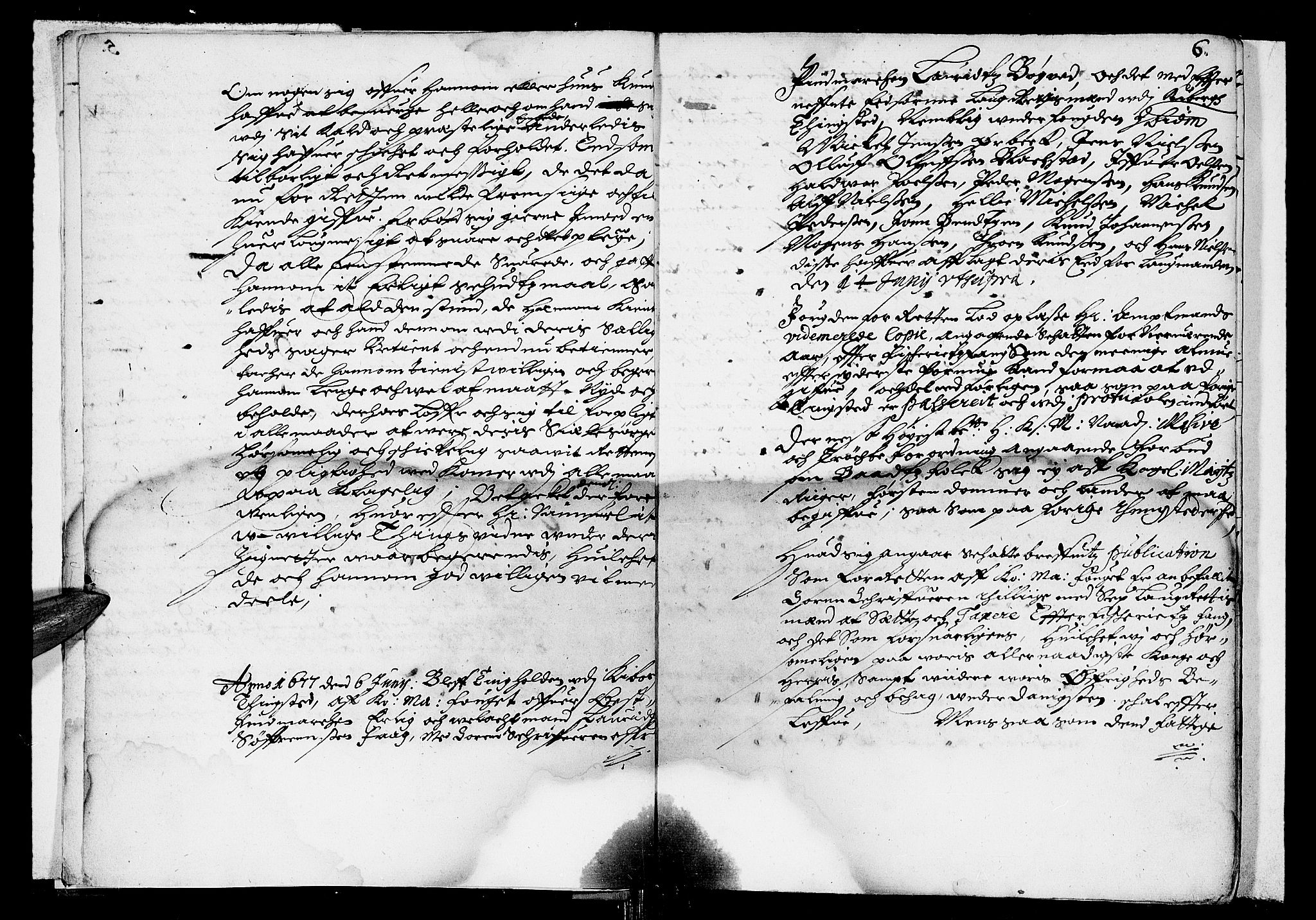 Finnmark sorenskriveri, AV/SATØ-S-0053/F/Fa/L0015: Justisprotokoller, 1677-1678, p. 5b-6a