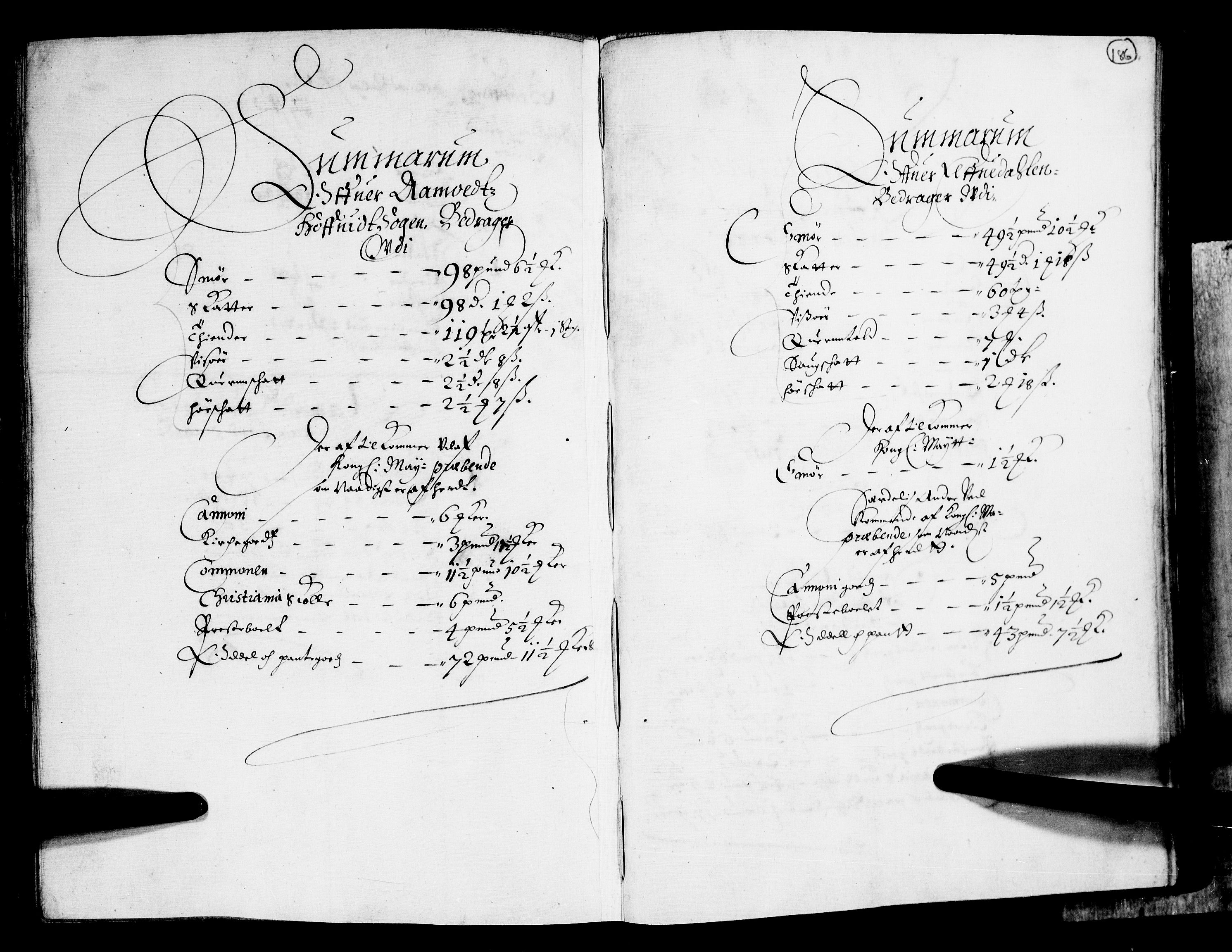 Rentekammeret inntil 1814, Realistisk ordnet avdeling, AV/RA-EA-4070/N/Nb/Nba/L0011: Odal, Solør og Østerdalen fogderi, 1667, p. 185b-186a
