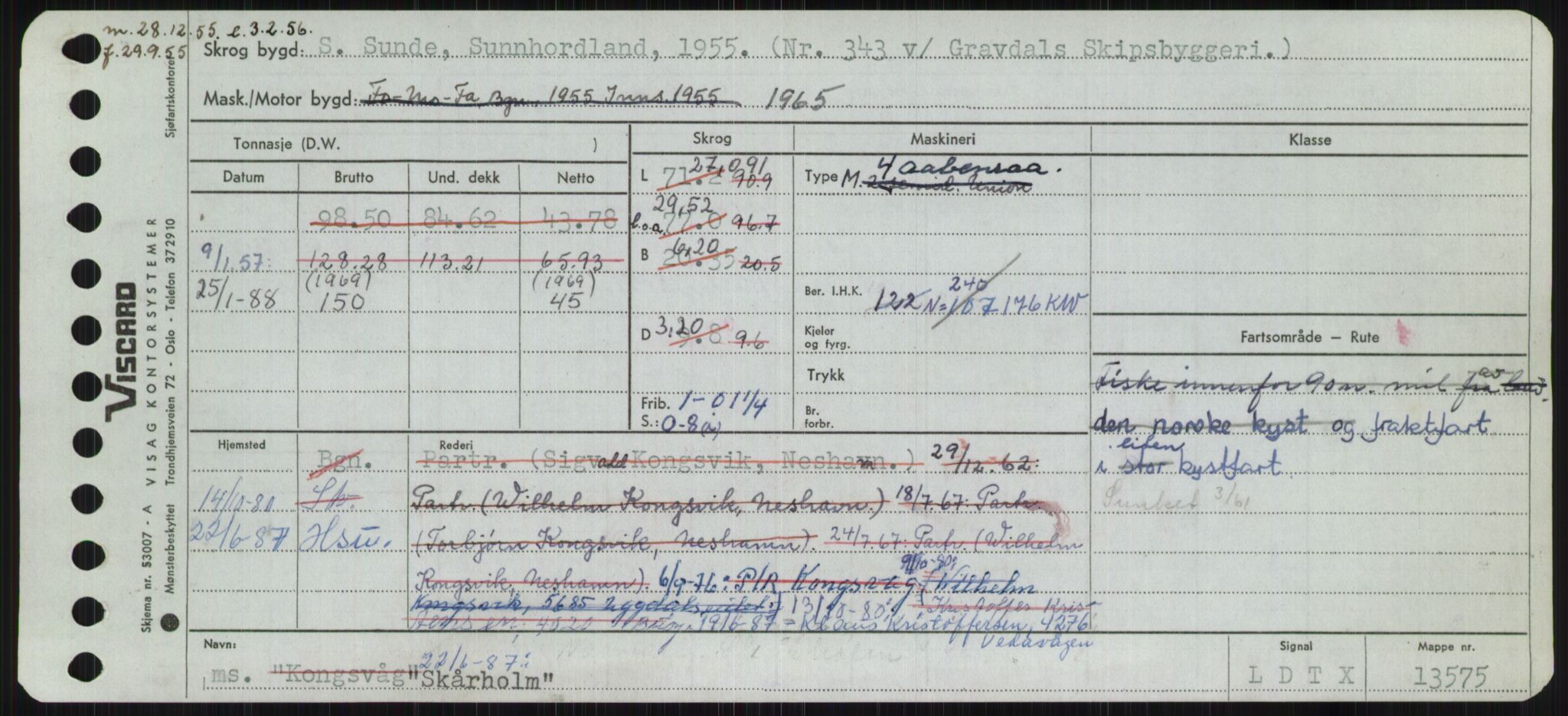 Sjøfartsdirektoratet med forløpere, Skipsmålingen, RA/S-1627/H/Ha/L0005/0002: Fartøy, S-Sven / Fartøy, Skjo-Sven, p. 81