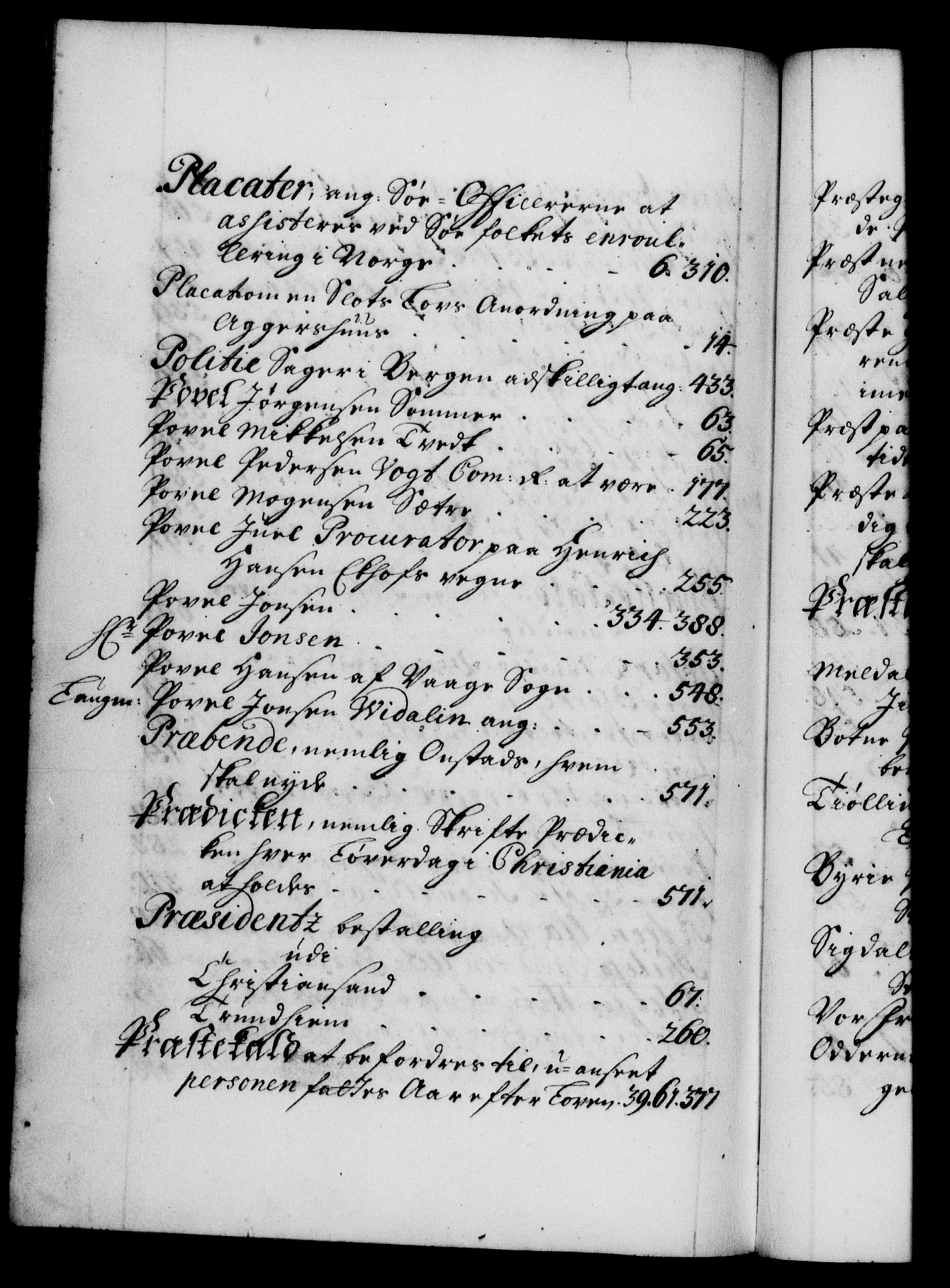 Danske Kanselli 1572-1799, AV/RA-EA-3023/F/Fc/Fca/Fcaa/L0019: Norske registre, 1704-1707