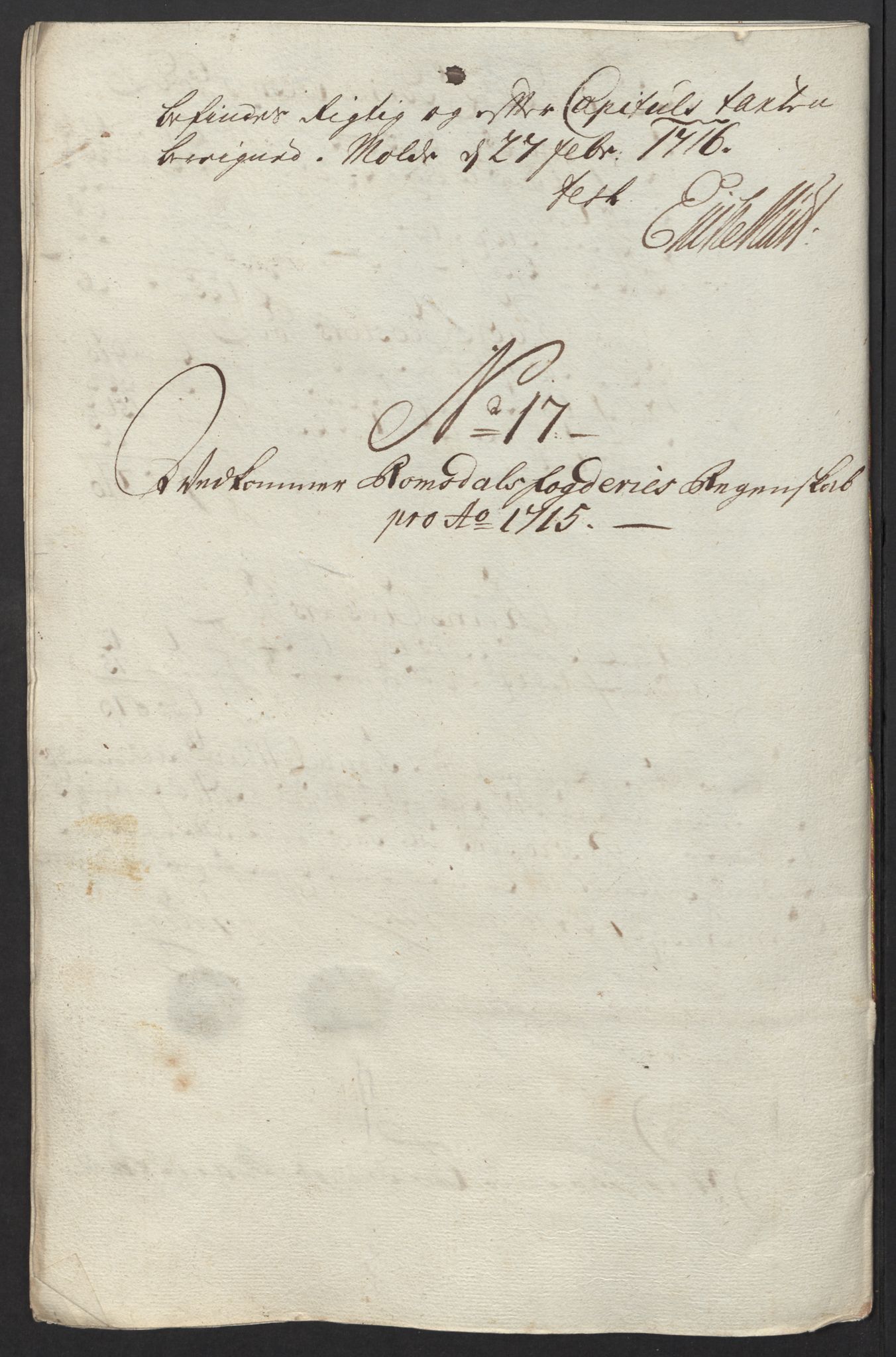 Rentekammeret inntil 1814, Reviderte regnskaper, Fogderegnskap, RA/EA-4092/R55/L3663: Fogderegnskap Romsdal, 1715-1716, p. 173