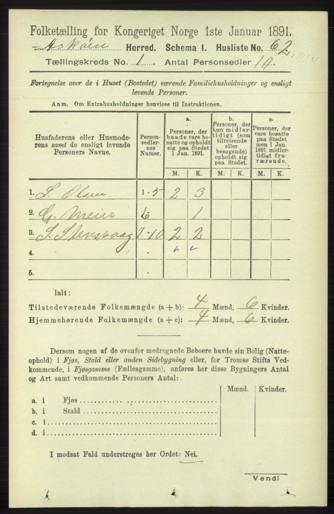 RA, 1891 census for 1247 Askøy, 1891, p. 98