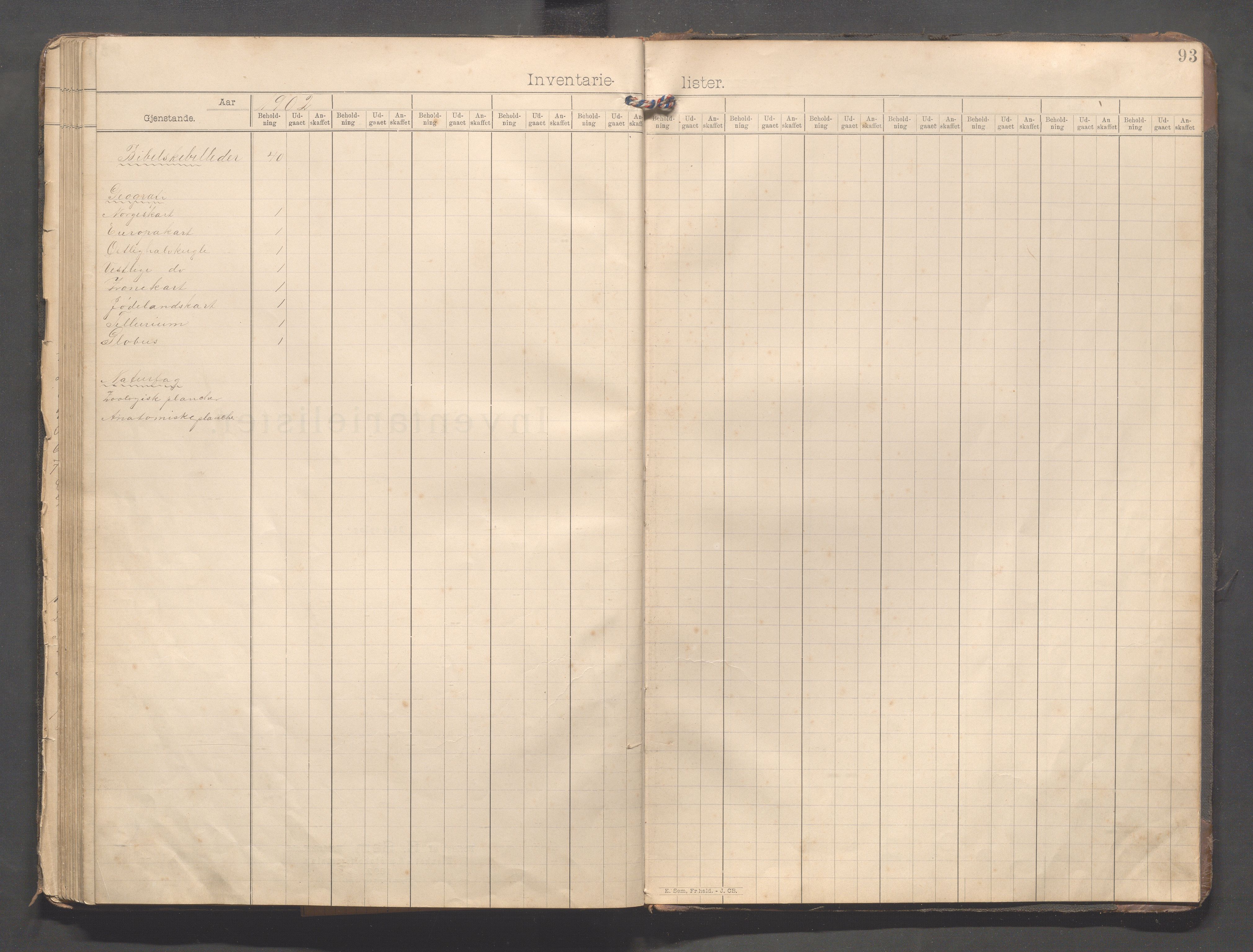 Forsand kommune - Frafjord skole, IKAR/K-101612/H/L0001: Skoleprotokoll - Kommedal, Mjåland, Frafjord, Frafjorddalen, 1894-1919, p. 93