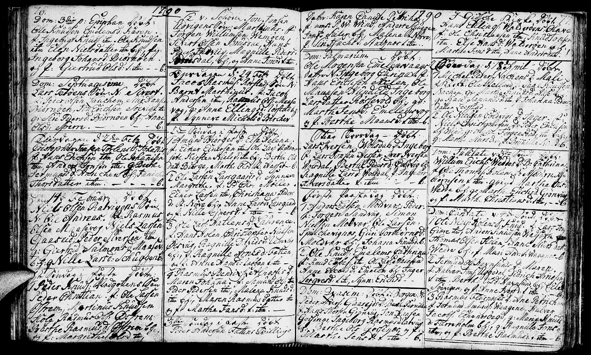Ministerialprotokoller, klokkerbøker og fødselsregistre - Møre og Romsdal, SAT/A-1454/528/L0421: Parish register (copy) no. 528C02, 1785-1800, p. 76-77