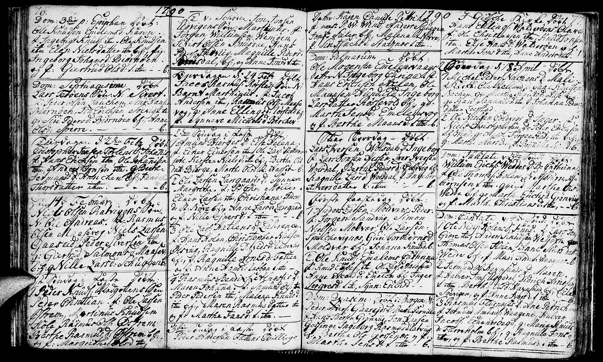 Ministerialprotokoller, klokkerbøker og fødselsregistre - Møre og Romsdal, AV/SAT-A-1454/528/L0421: Parish register (copy) no. 528C02, 1785-1800, p. 76-77