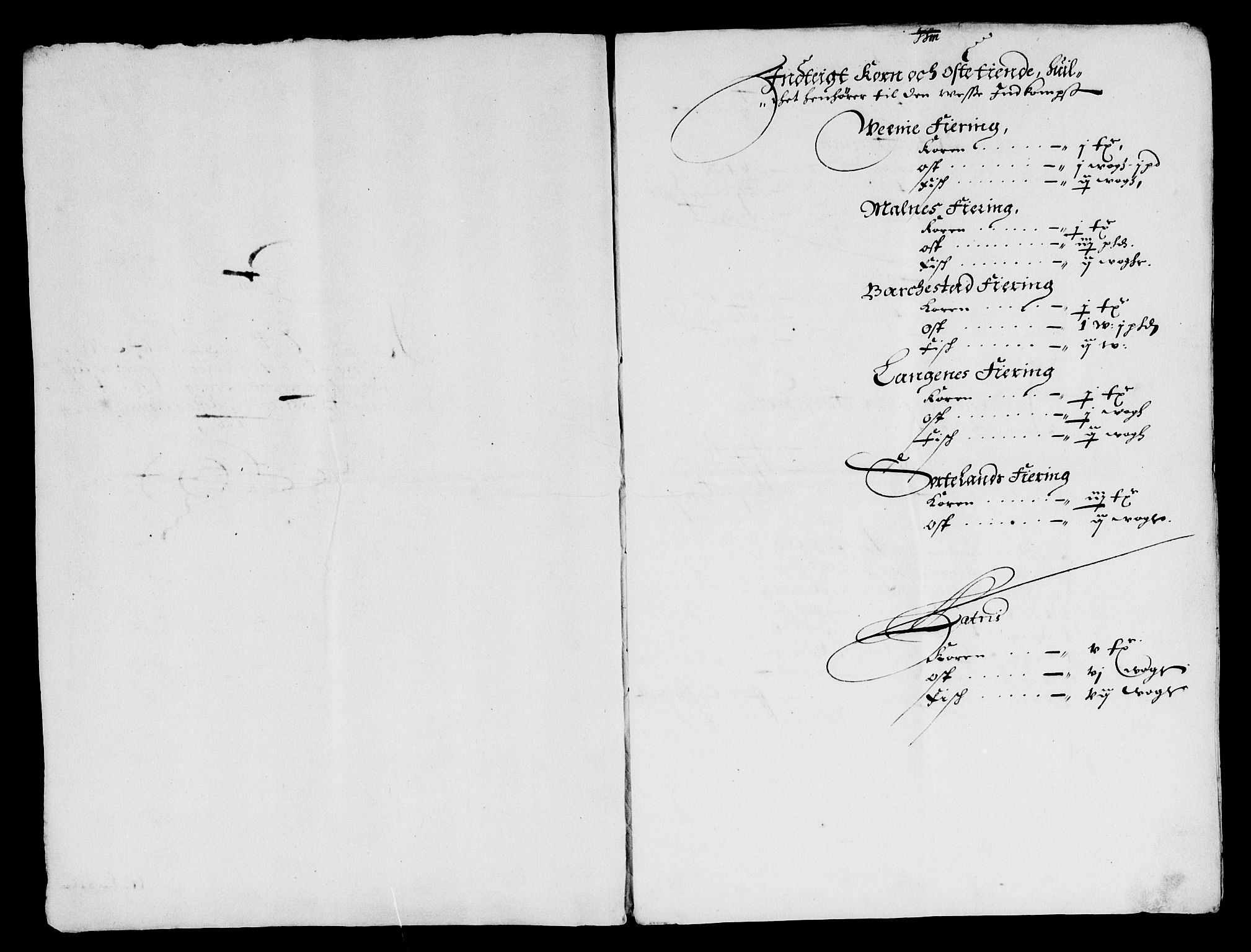 Rentekammeret inntil 1814, Reviderte regnskaper, Lensregnskaper, AV/RA-EA-5023/R/Rb/Rbz/L0039: Nordlandenes len, 1656-1663