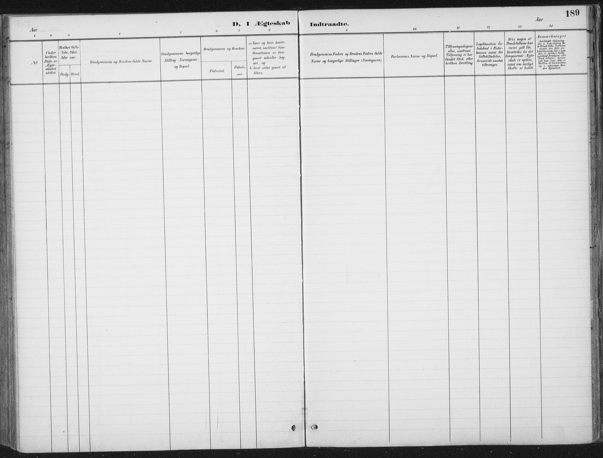Ministerialprotokoller, klokkerbøker og fødselsregistre - Nord-Trøndelag, SAT/A-1458/709/L0082: Parish register (official) no. 709A22, 1896-1916, p. 189
