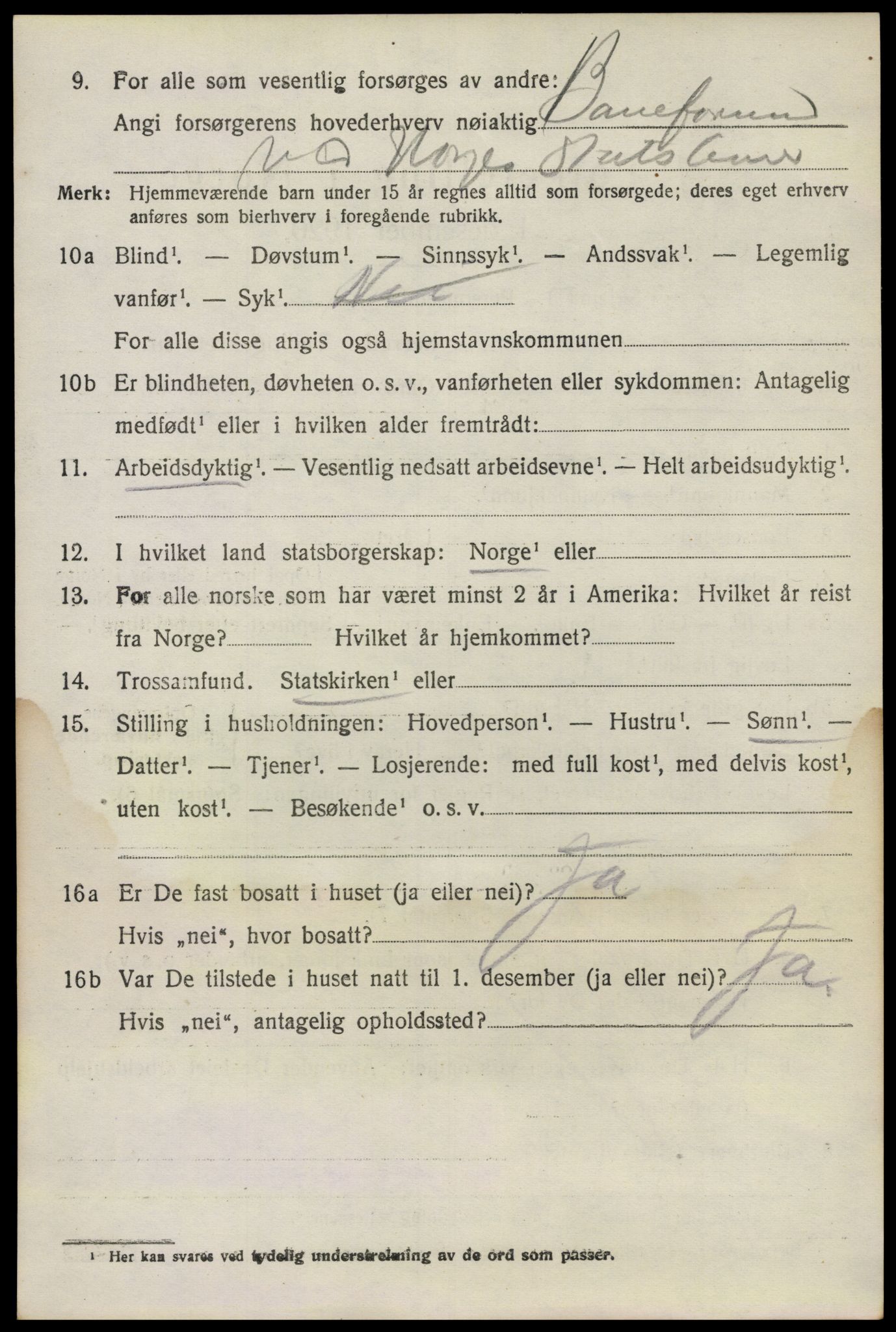 SAO, 1920 census for Rygge, 1920, p. 7594