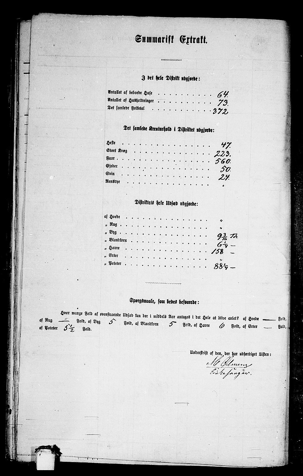 RA, 1865 census for Fræna, 1865, p. 51