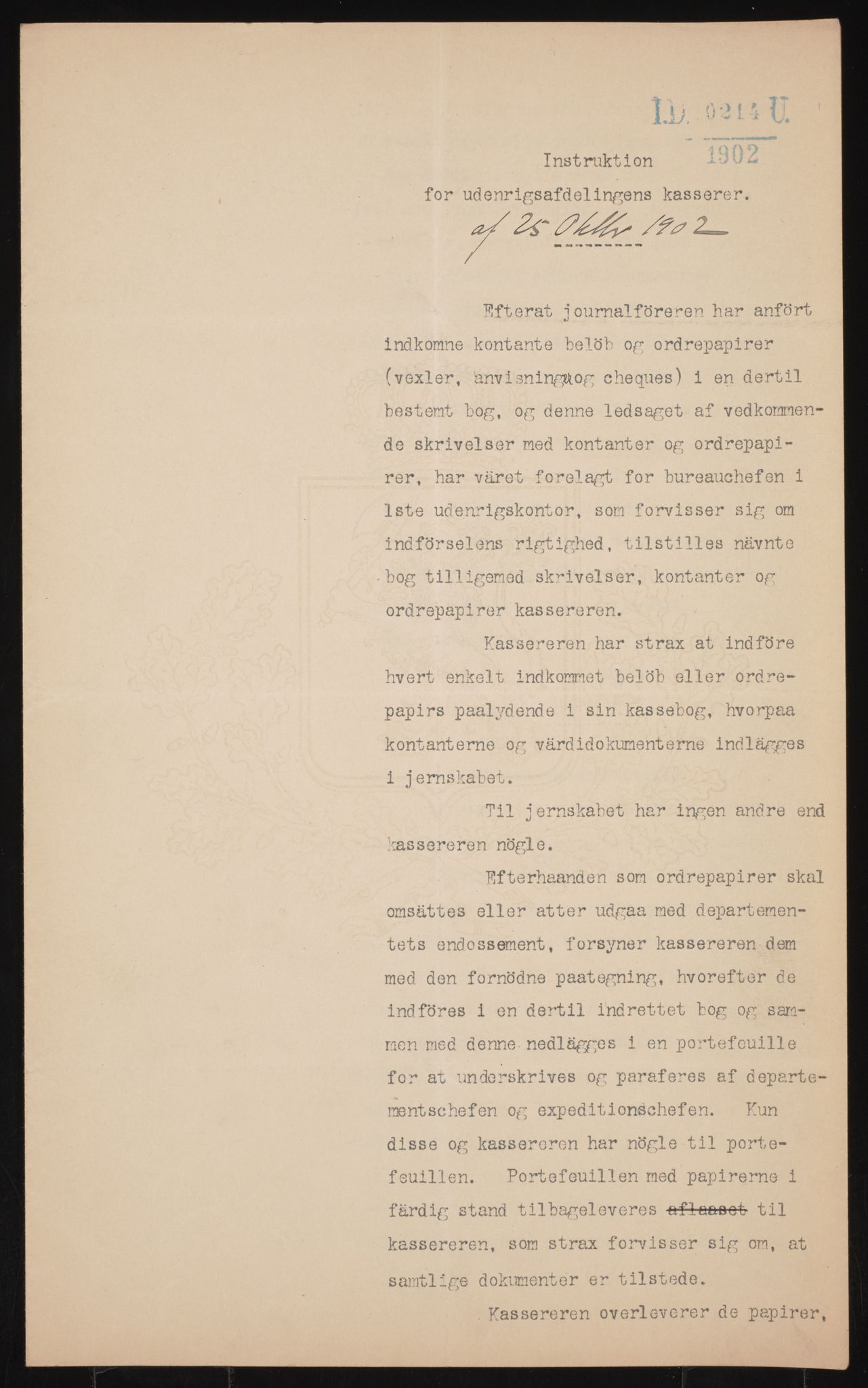 Utenriksdepartementet, AV/RA-S-2259, 1894-1906, p. 629