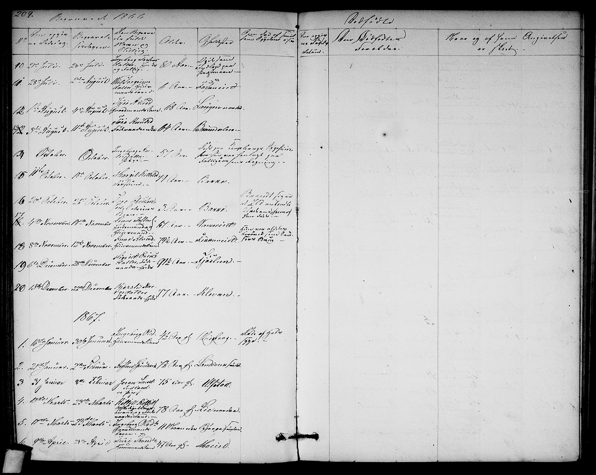 Rollag kirkebøker, SAKO/A-240/G/Ga/L0003: Parish register (copy) no. I 3, 1856-1887, p. 209