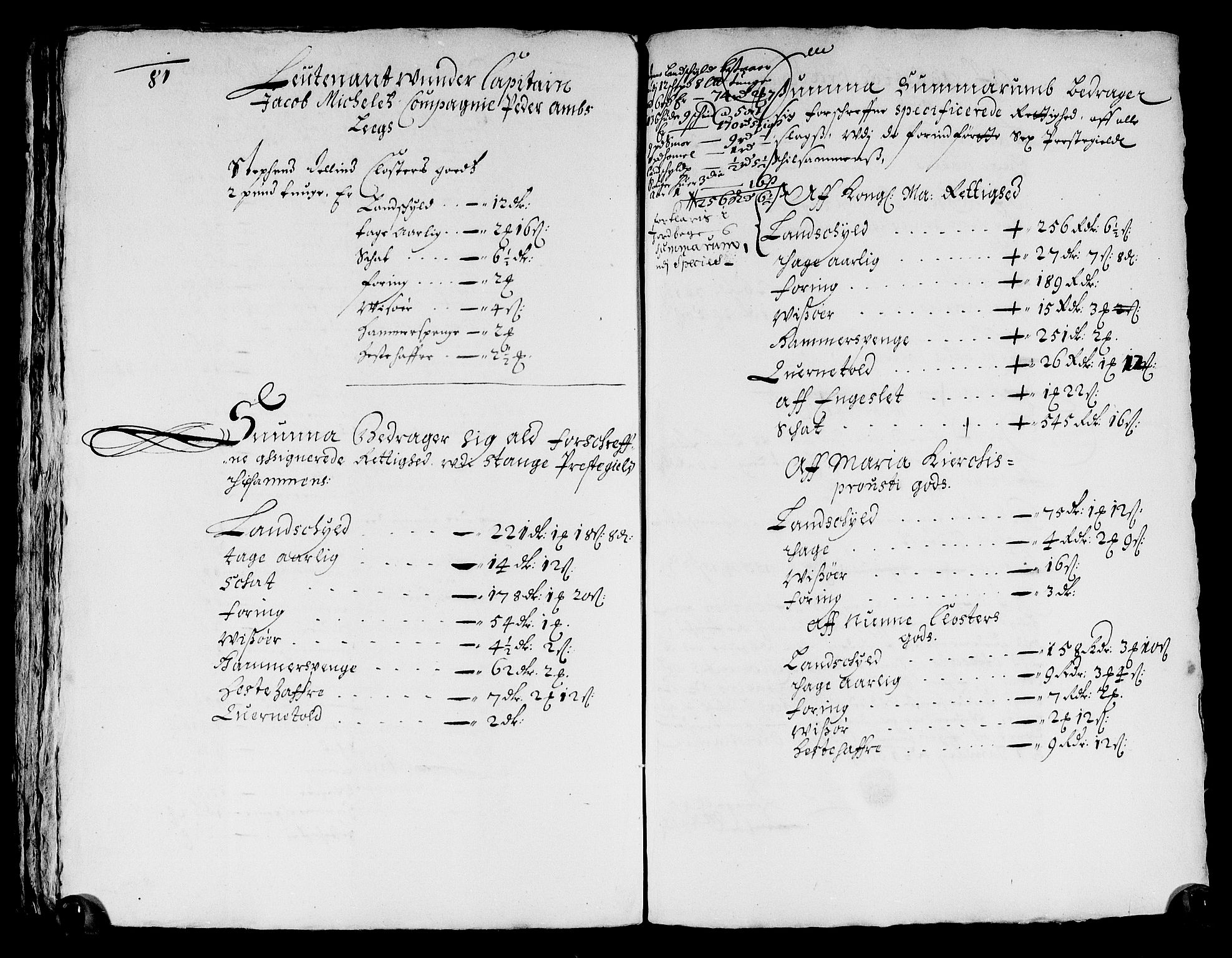 Rentekammeret inntil 1814, Reviderte regnskaper, Stiftamtstueregnskaper, Landkommissariatet på Akershus og Akershus stiftamt, RA/EA-5869/R/Ra/L0027: Landkommissariatet på Akershus, 1665