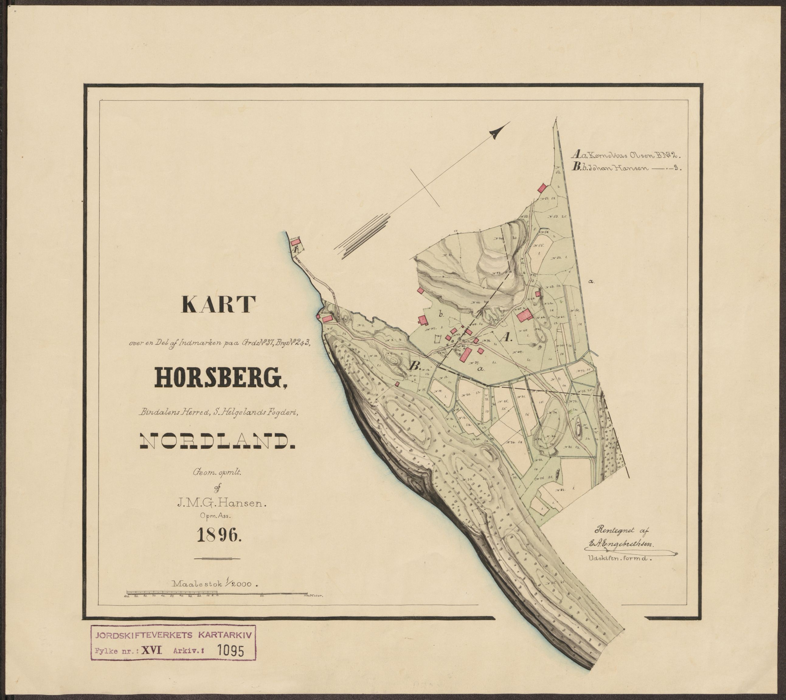 Jordskifteverkets kartarkiv, AV/RA-S-3929/T, 1859-1988, p. 1255