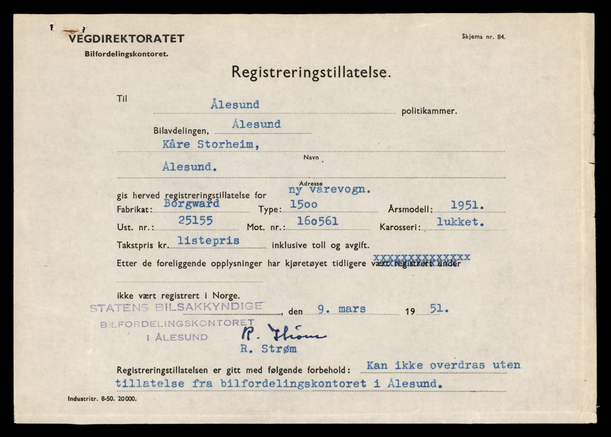 Møre og Romsdal vegkontor - Ålesund trafikkstasjon, AV/SAT-A-4099/F/Fe/L0015: Registreringskort for kjøretøy T 1700 - T 1850, 1927-1998, p. 1799