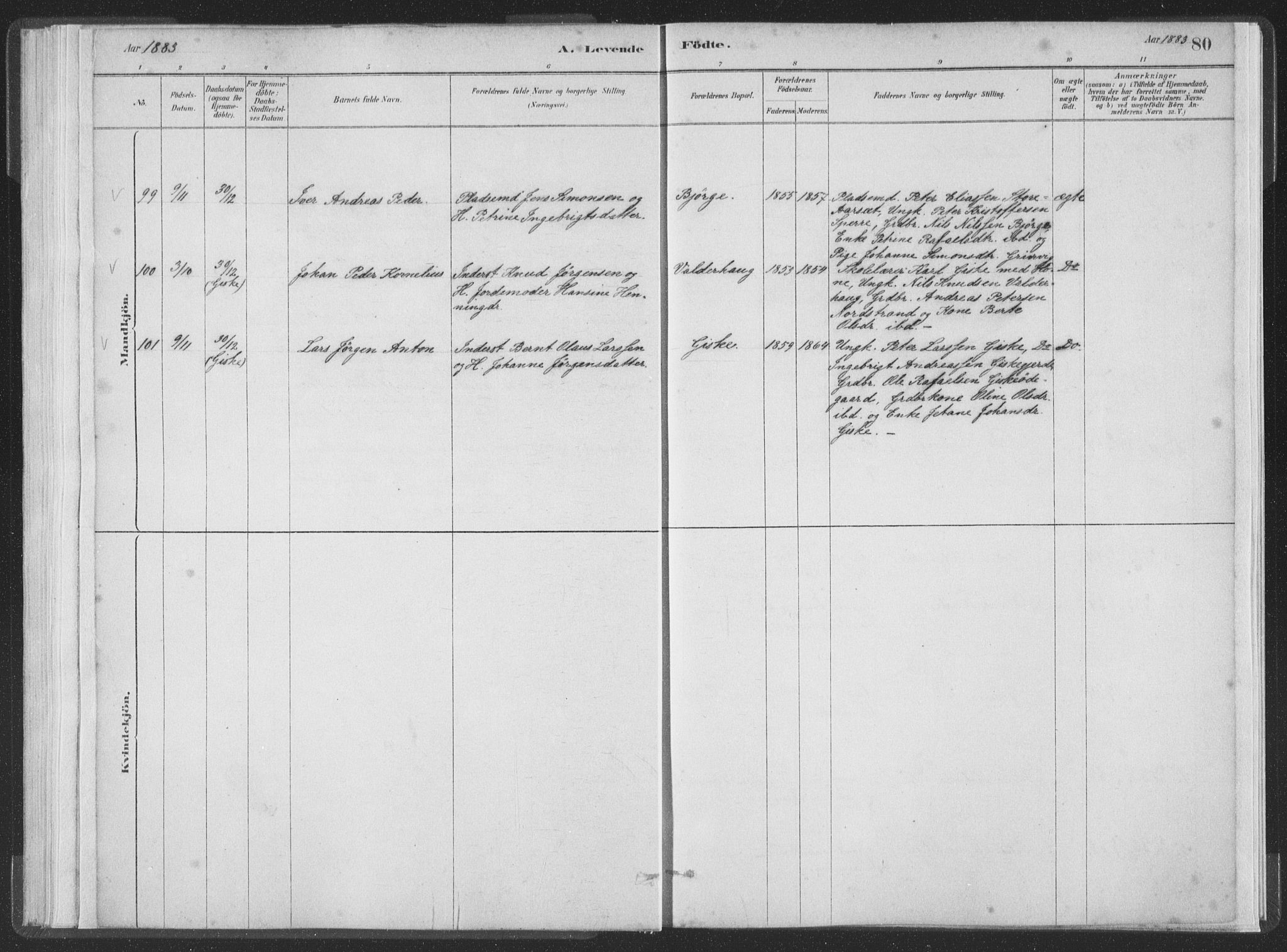 Ministerialprotokoller, klokkerbøker og fødselsregistre - Møre og Romsdal, AV/SAT-A-1454/528/L0401: Parish register (official) no. 528A12I, 1880-1920, p. 80