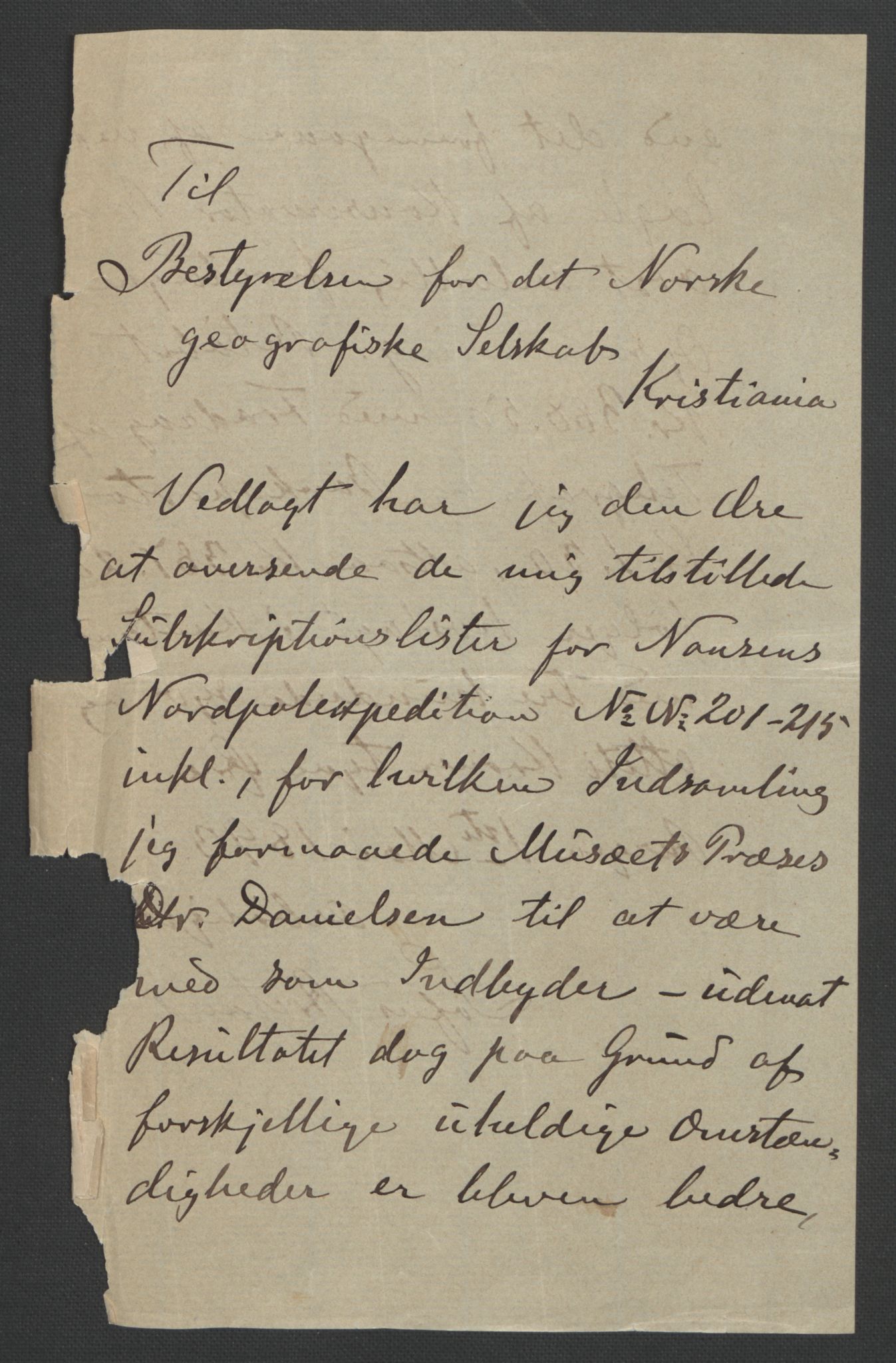 Arbeidskomitéen for Fridtjof Nansens polarekspedisjon, AV/RA-PA-0061/D/L0001/0005: Pengeinnsamlingen / Bidragslister med følgebrev, 1893, p. 13